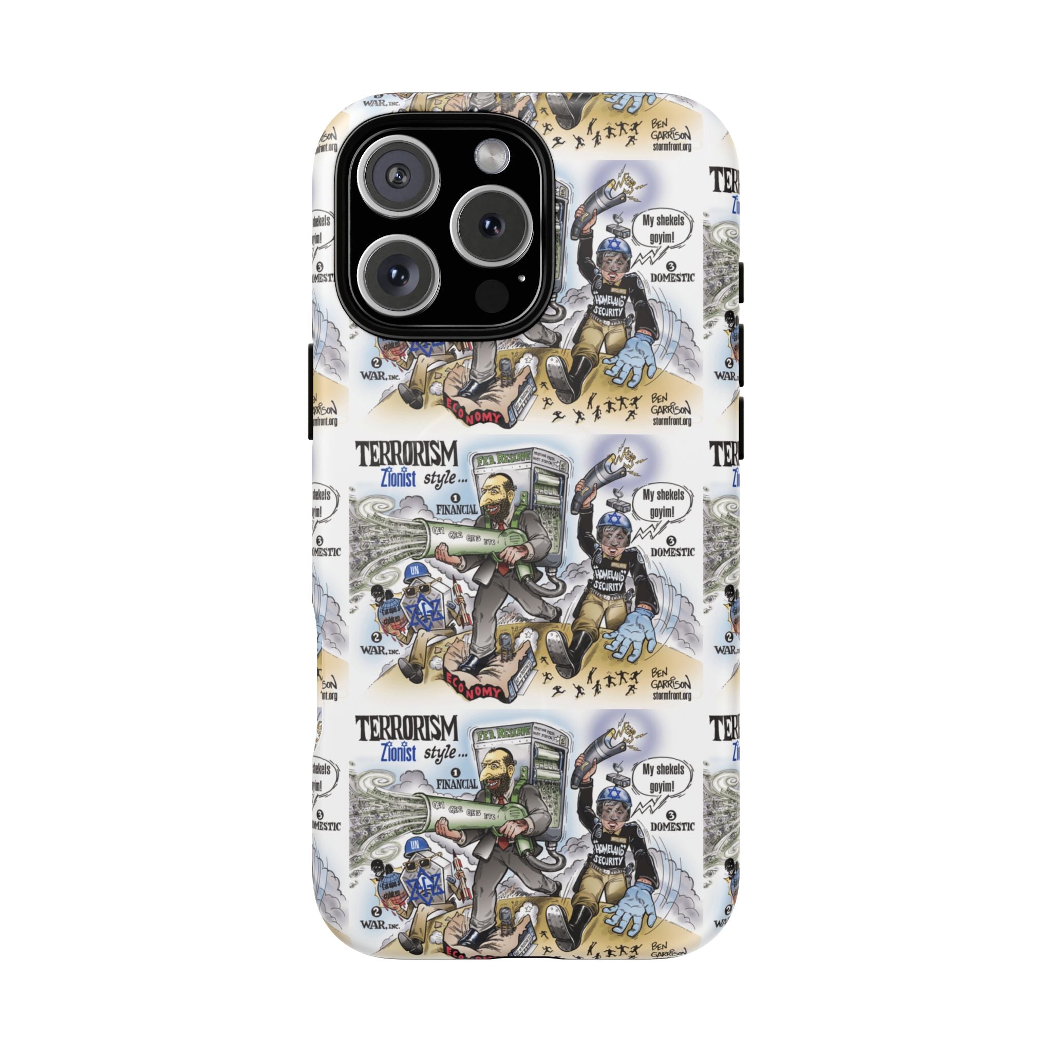 MagSafe Tough Case — Activist Art Collage | 2-Layer Shock Protection for iPhone (Glossy/Matte)