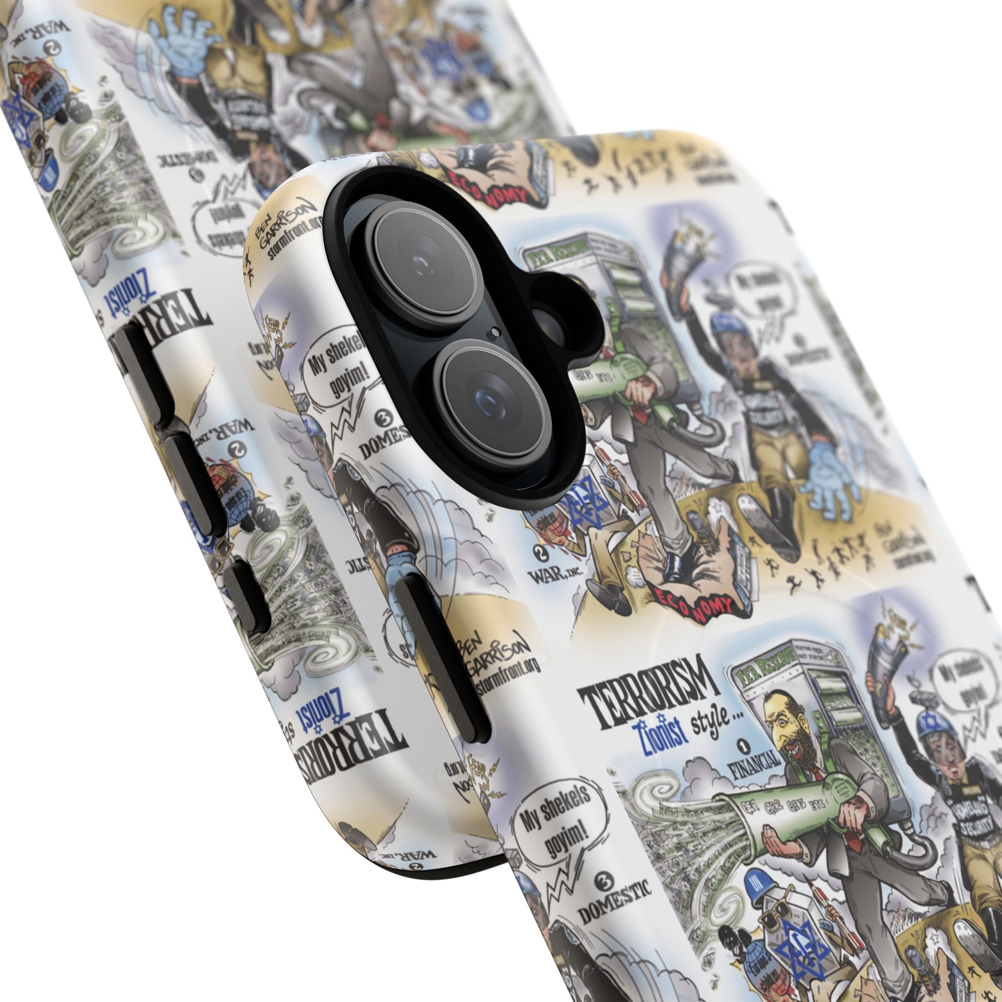 MagSafe Tough Case — Activist Art Collage | 2-Layer Shock Protection for iPhone (Glossy/Matte)