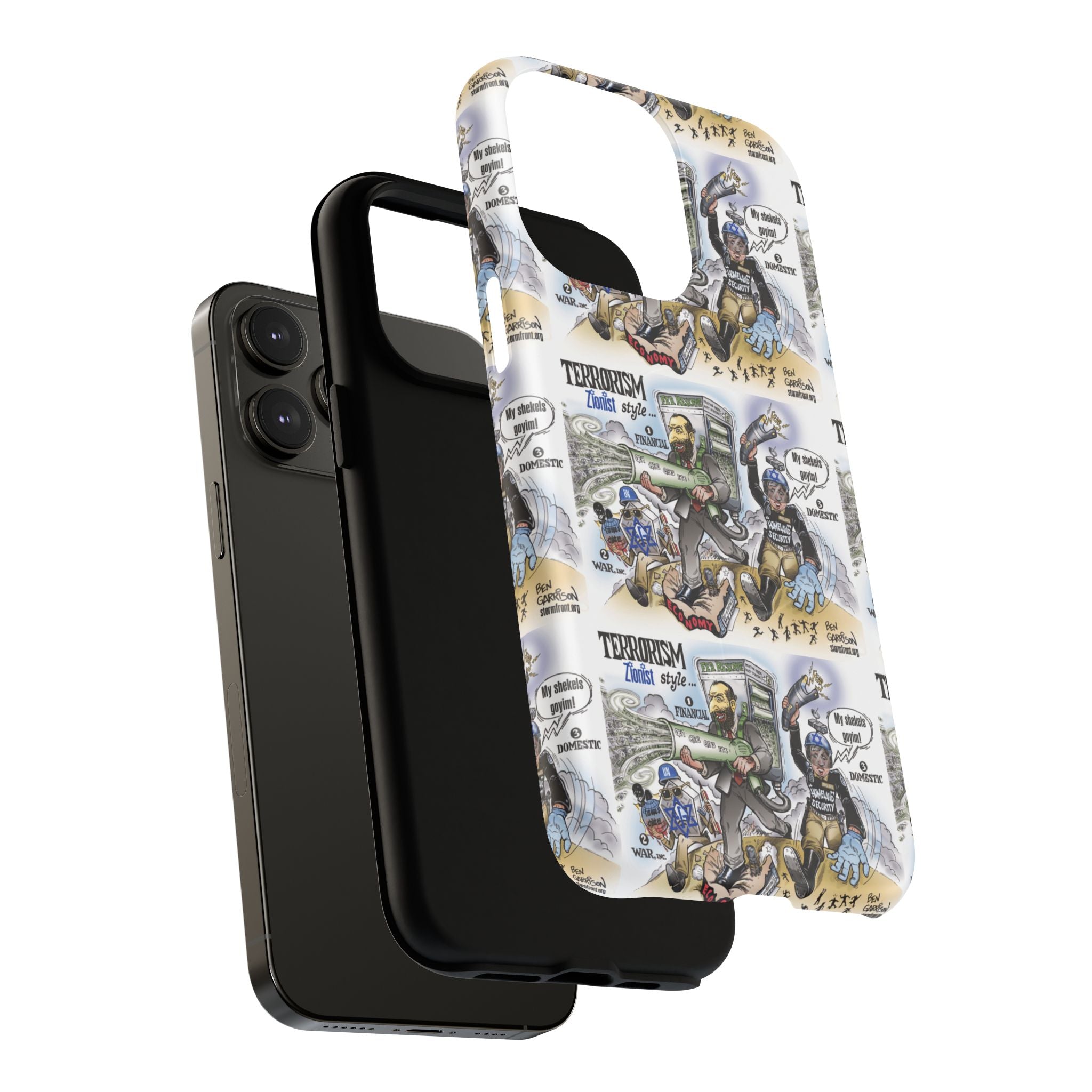 MagSafe Tough Case — Activist Art Collage | 2-Layer Shock Protection for iPhone (Glossy/Matte)