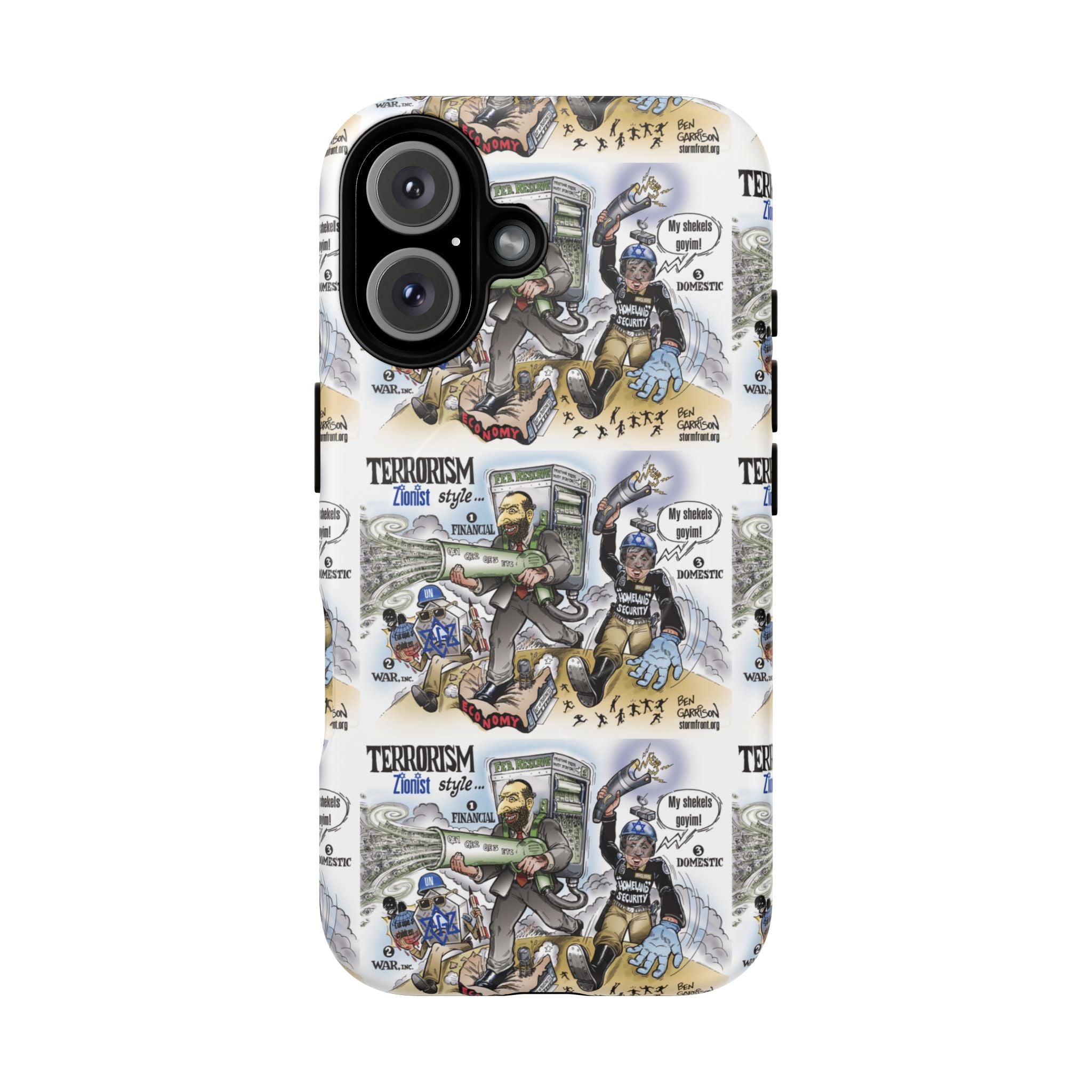 MagSafe Tough Case — Activist Art Collage | 2-Layer Shock Protection for iPhone (Glossy/Matte)