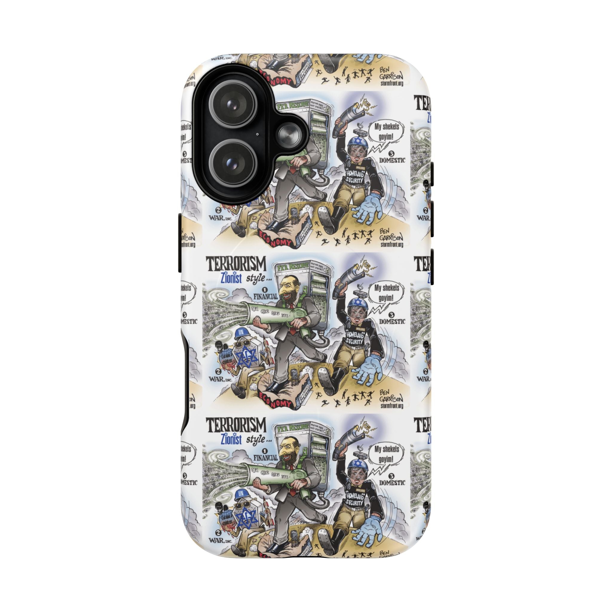 MagSafe Tough Case — Activist Art Collage | 2-Layer Shock Protection for iPhone (Glossy/Matte)