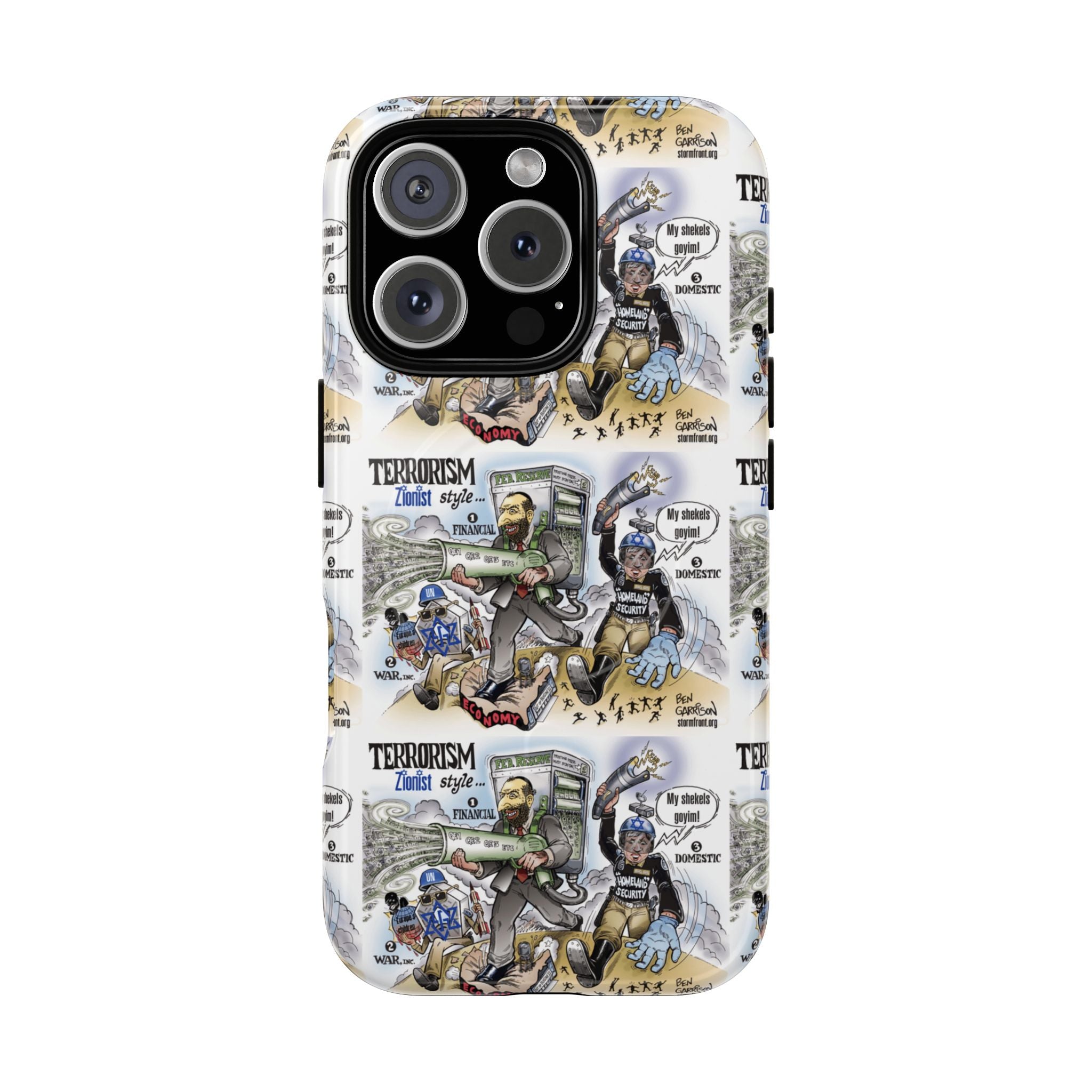 MagSafe Tough Case — Activist Art Collage | 2-Layer Shock Protection for iPhone (Glossy/Matte)