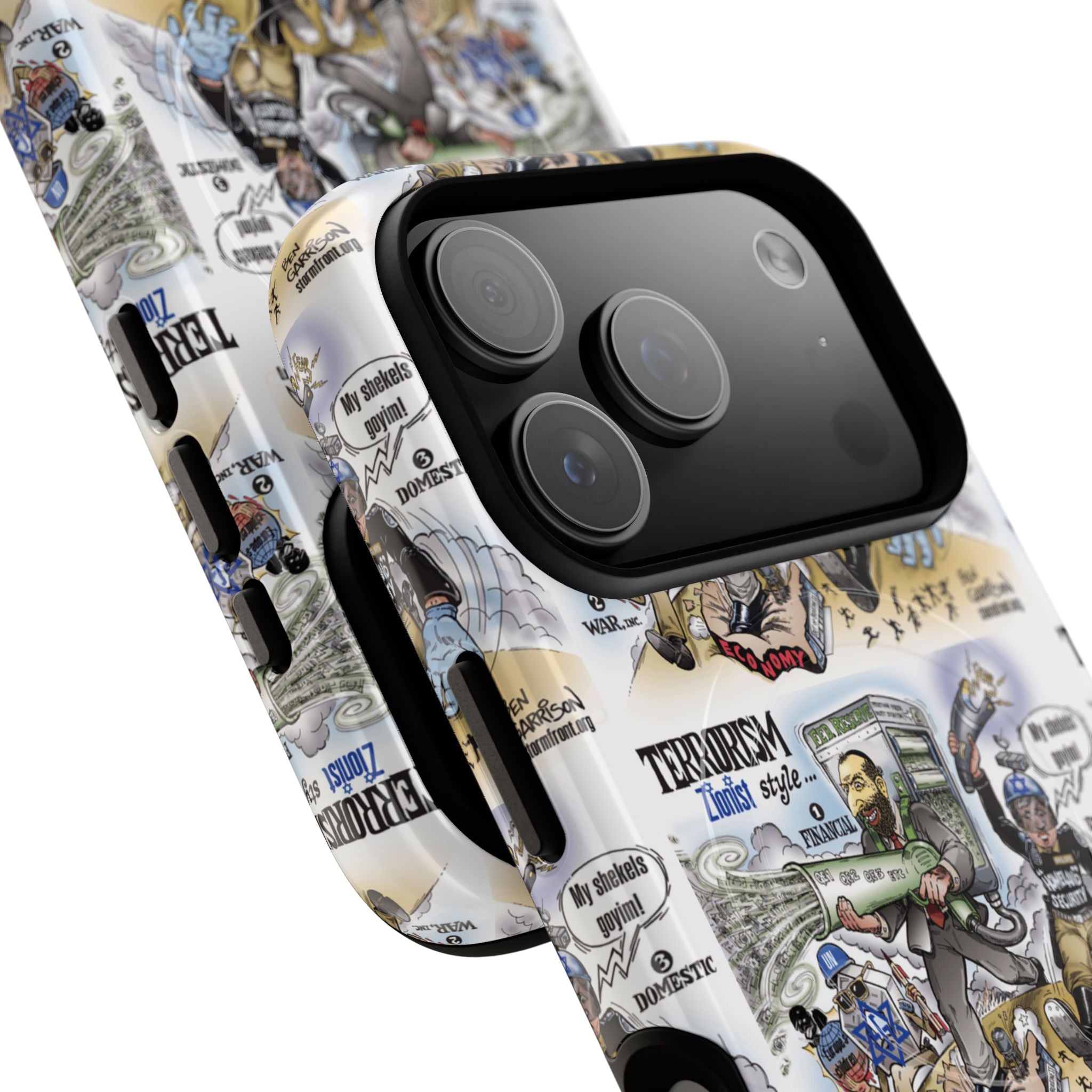 MagSafe Tough Case — Activist Art Collage | 2-Layer Shock Protection for iPhone (Glossy/Matte)