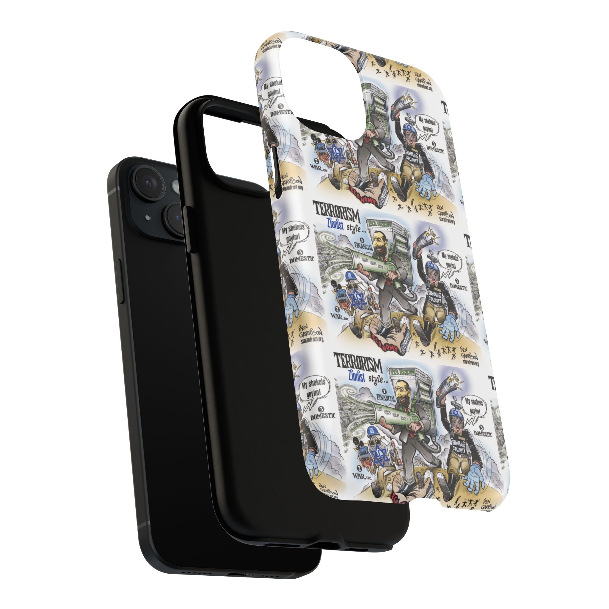 MagSafe Tough Case — Activist Art Collage | 2-Layer Shock Protection for iPhone (Glossy/Matte)