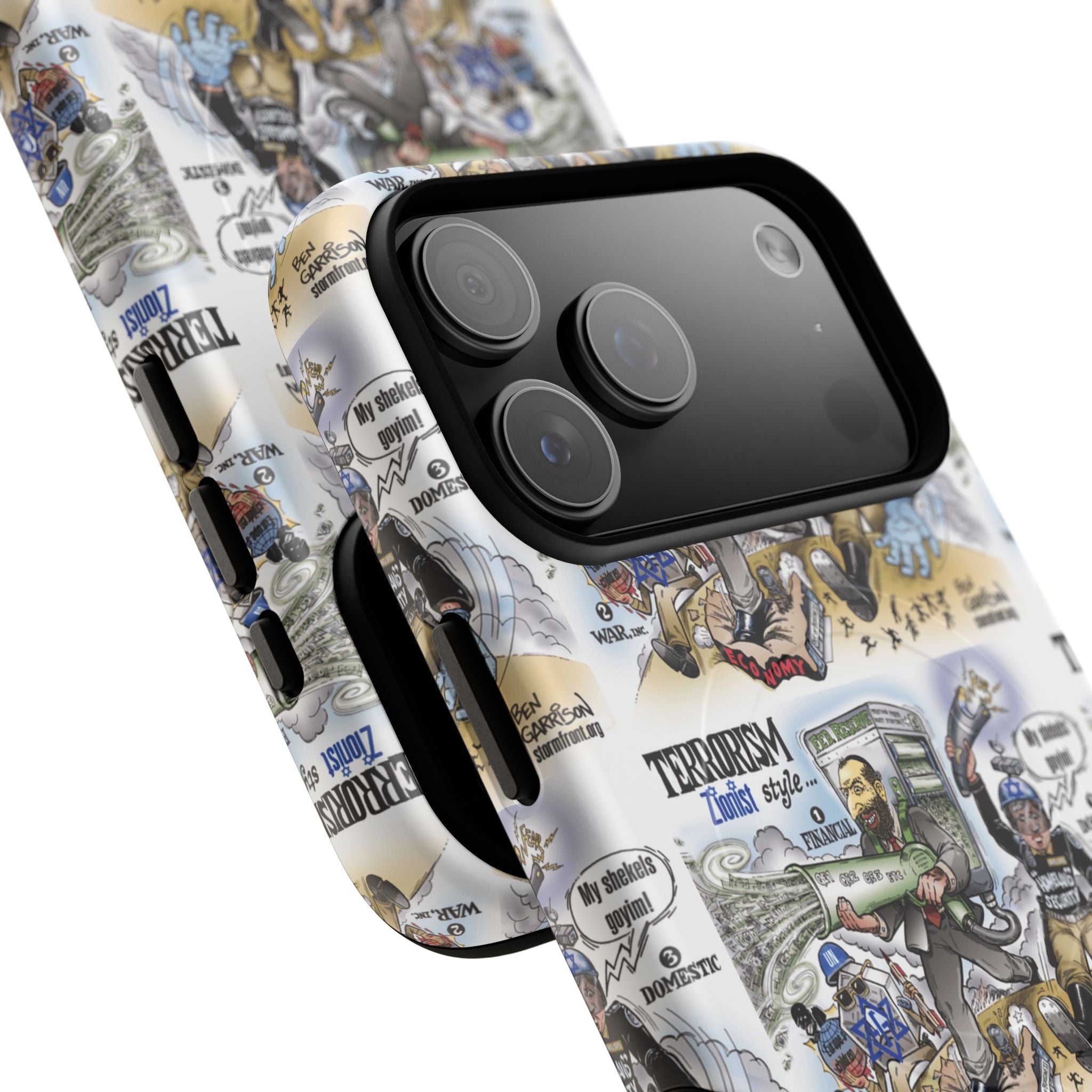 MagSafe Tough Case — Activist Art Collage | 2-Layer Shock Protection for iPhone (Glossy/Matte)