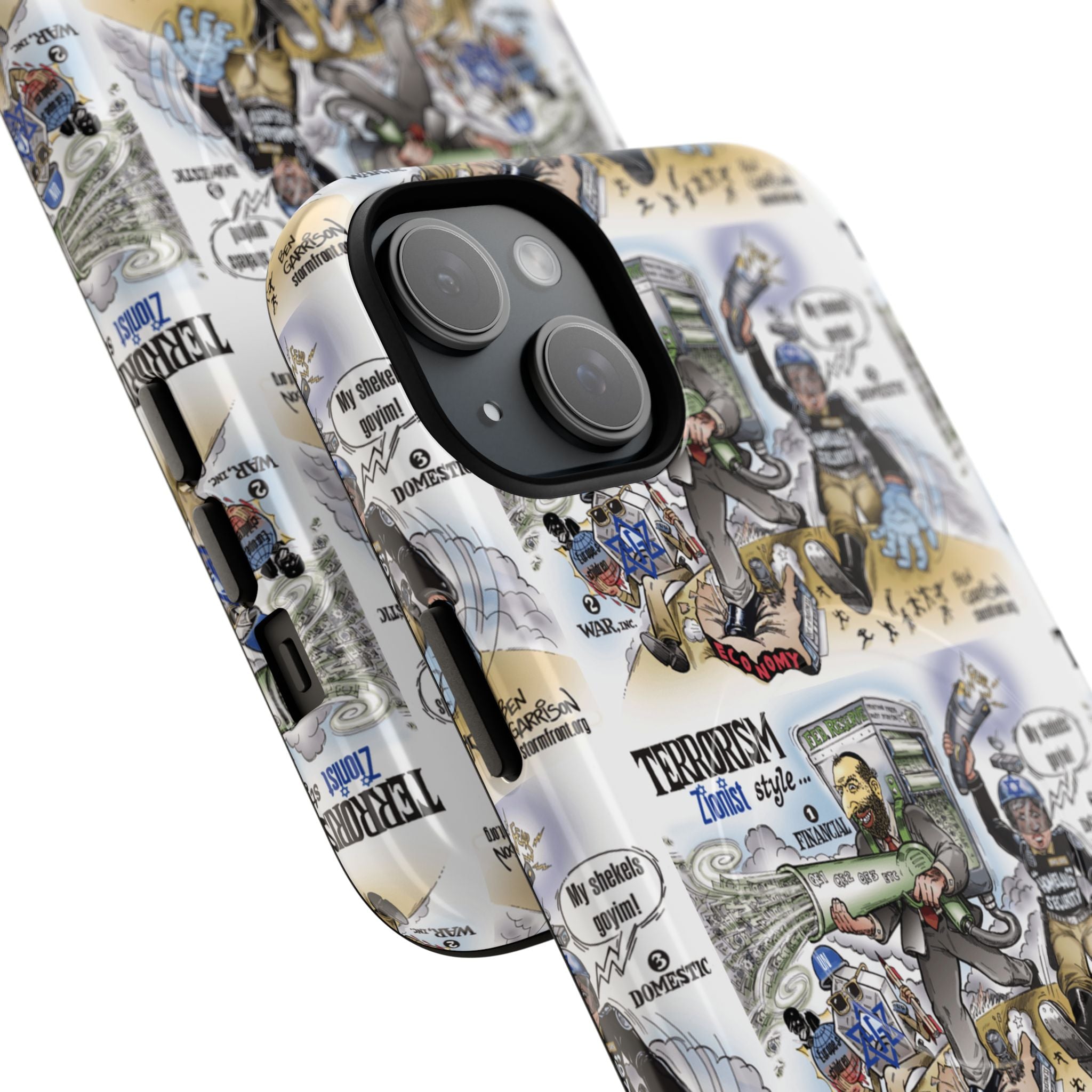 MagSafe Tough Case — Activist Art Collage | 2-Layer Shock Protection for iPhone (Glossy/Matte)