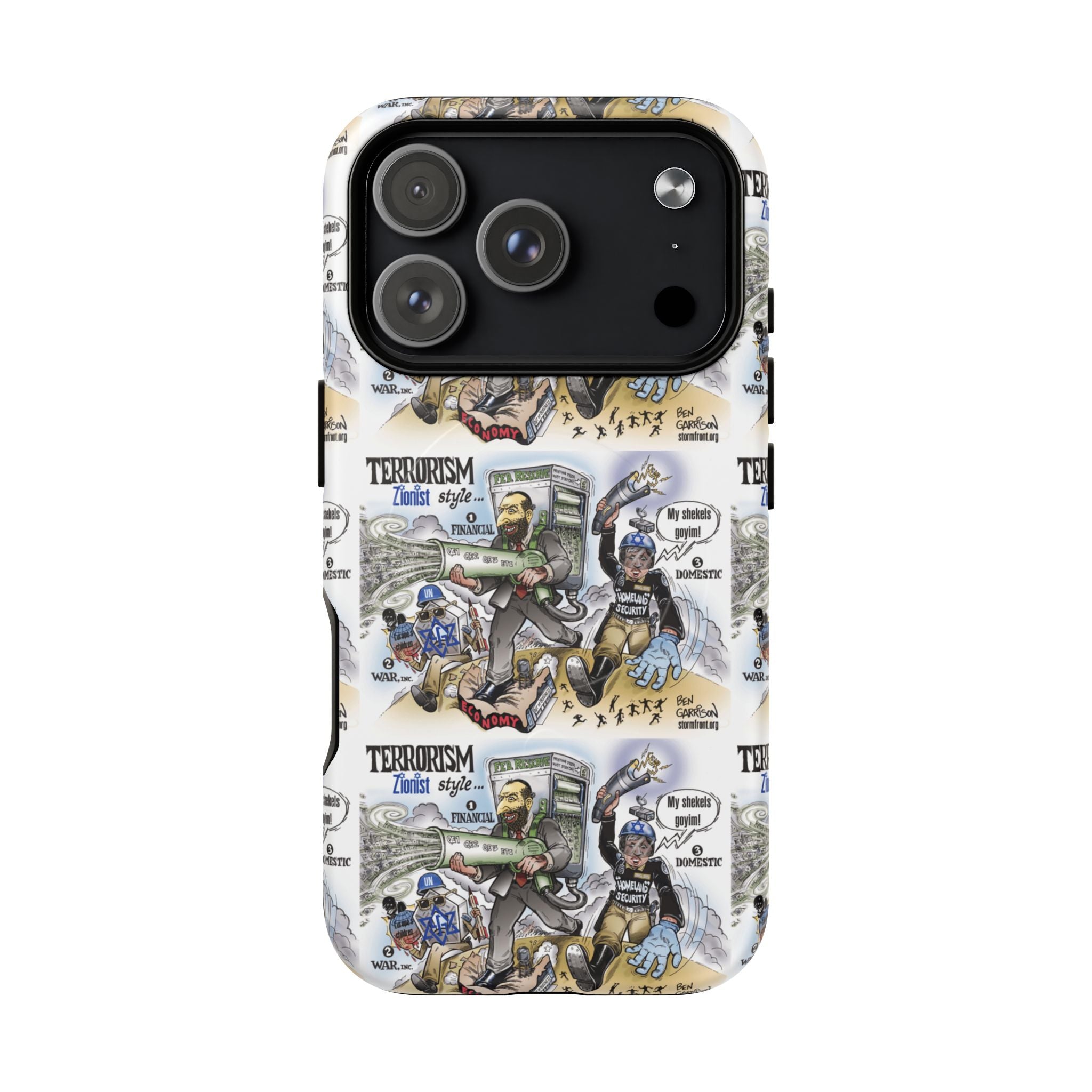 MagSafe Tough Case — Activist Art Collage | 2-Layer Shock Protection for iPhone (Glossy/Matte)