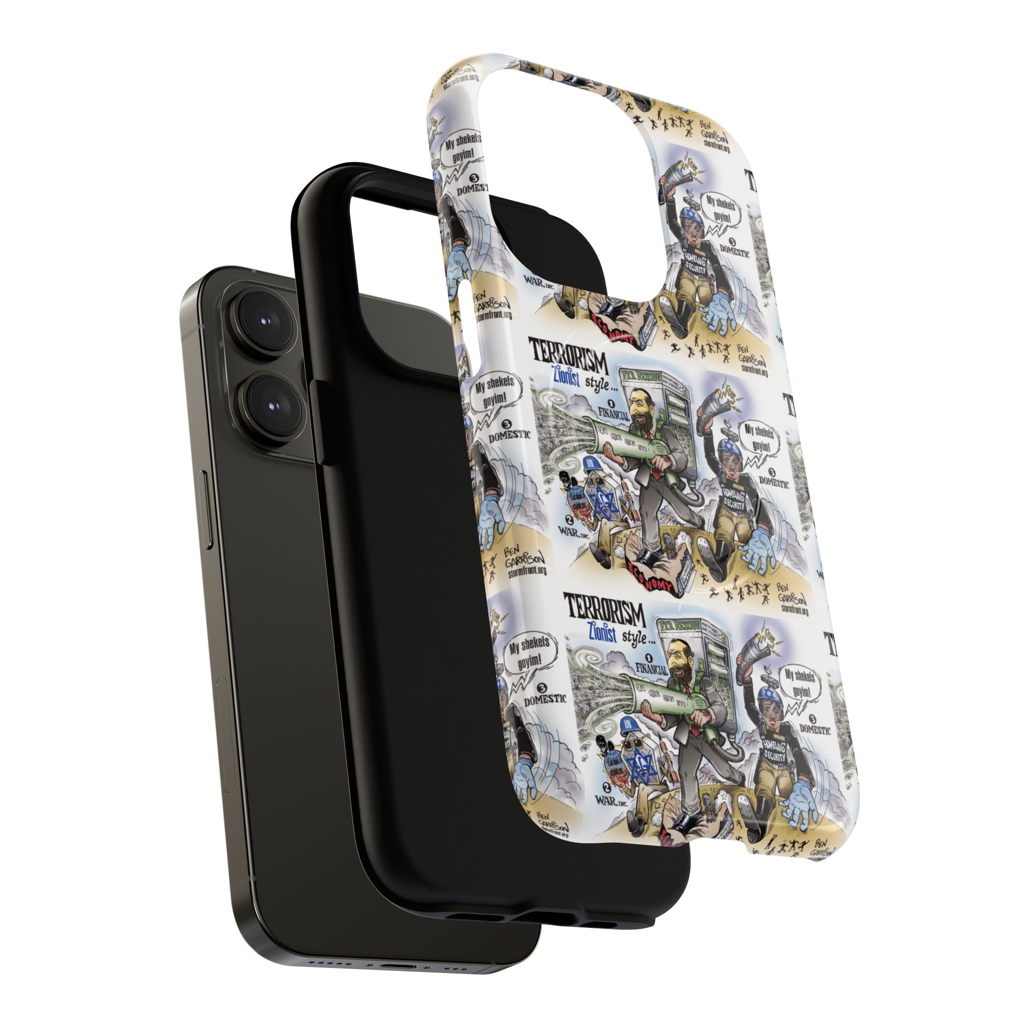 MagSafe Tough Case — Activist Art Collage | 2-Layer Shock Protection for iPhone (Glossy/Matte)