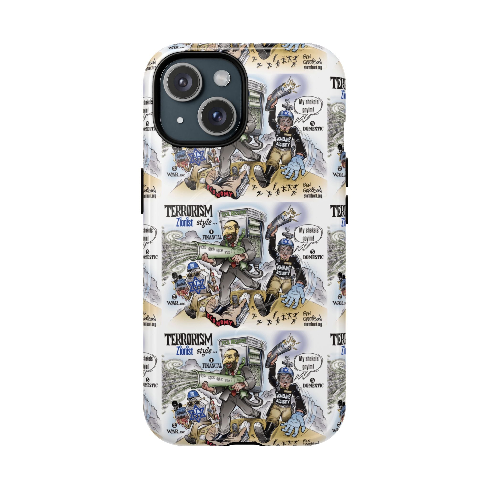 MagSafe Tough Case — Activist Art Collage | 2-Layer Shock Protection for iPhone (Glossy/Matte)