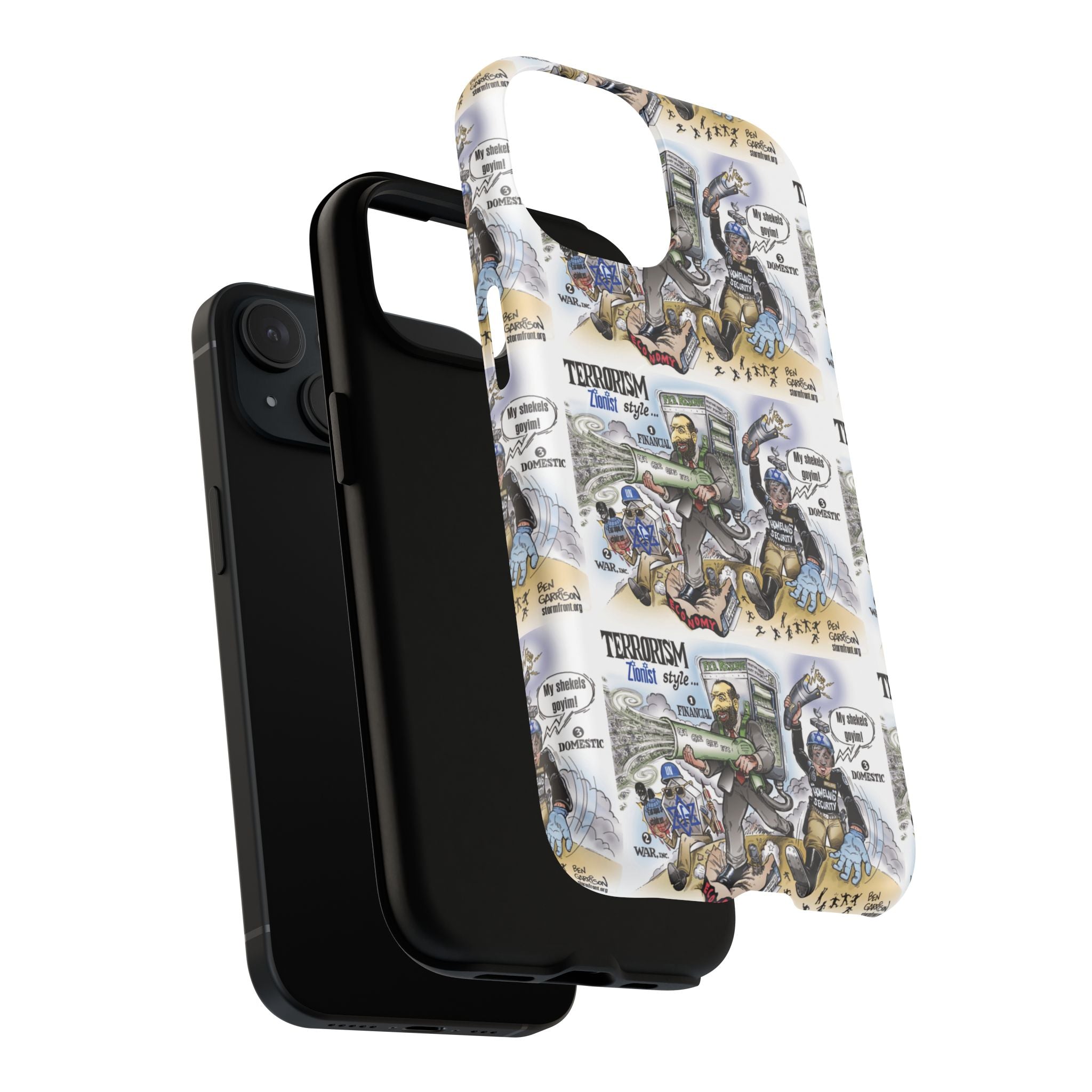 MagSafe Tough Case — Activist Art Collage | 2-Layer Shock Protection for iPhone (Glossy/Matte)