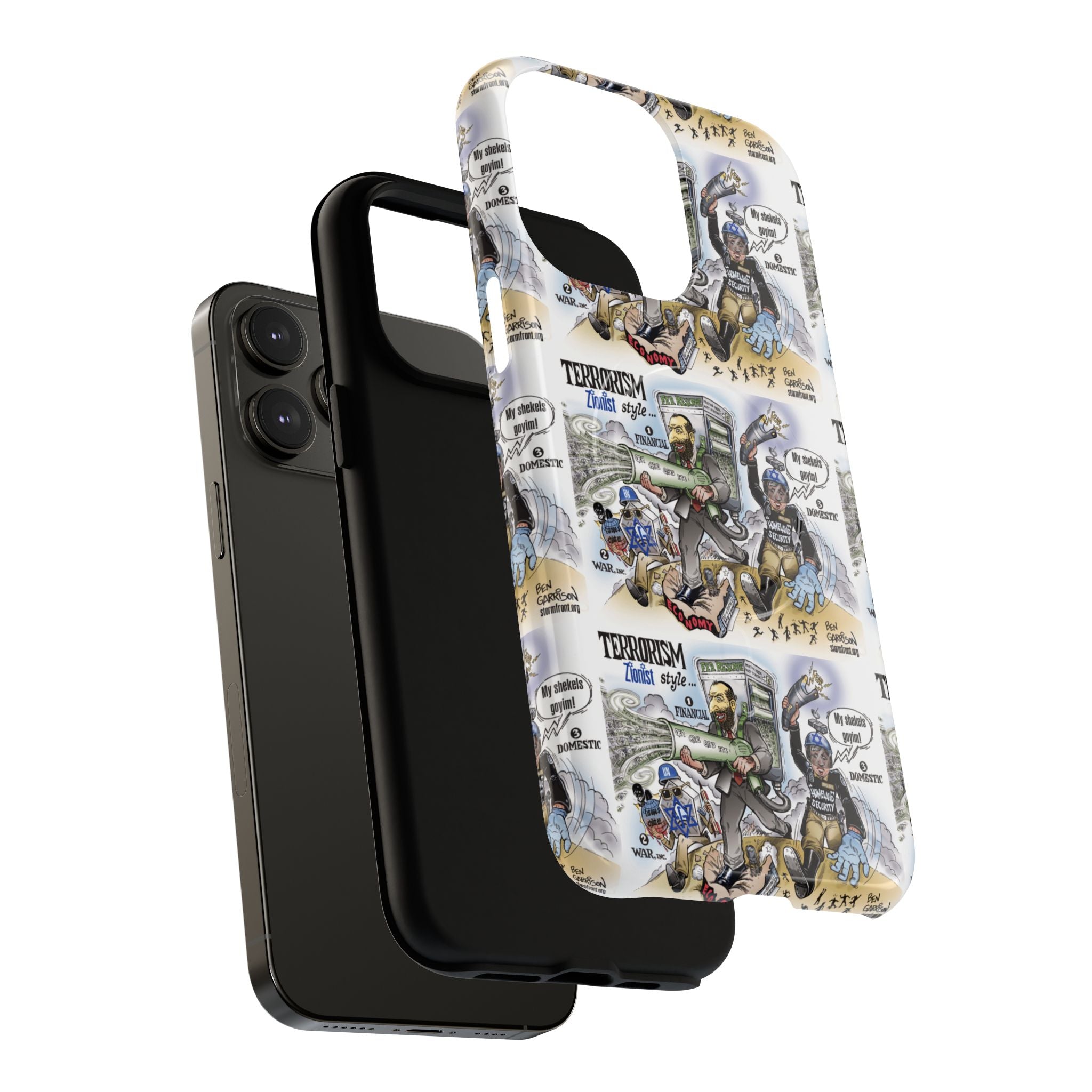 MagSafe Tough Case — Activist Art Collage | 2-Layer Shock Protection for iPhone (Glossy/Matte)
