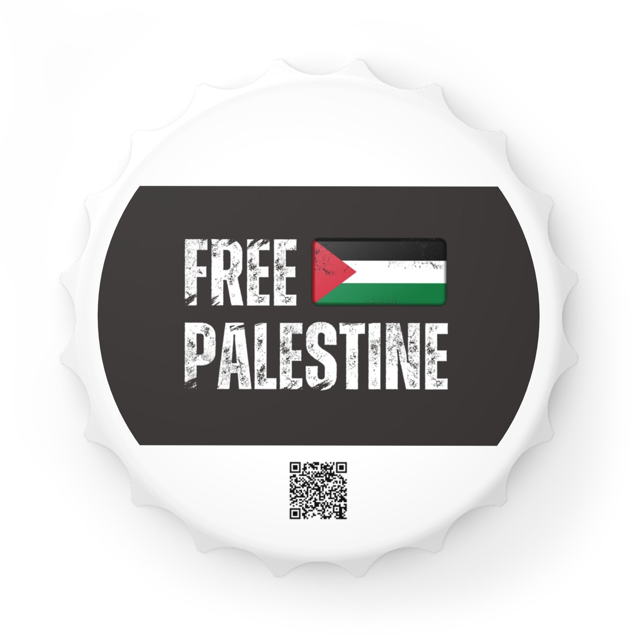 Free Palestine™ Magnetic Bottle Opener — Conversation Starter