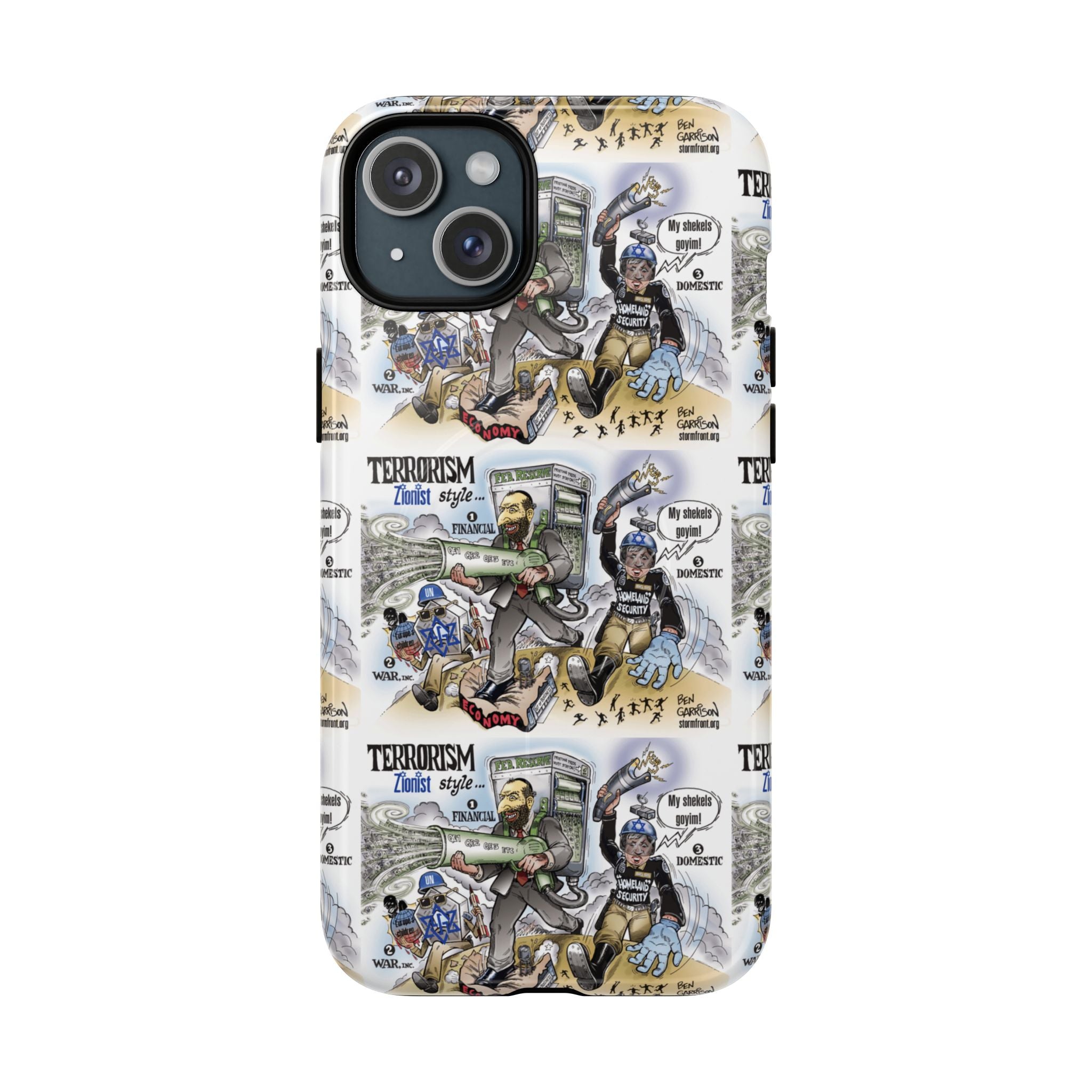 MagSafe Tough Case — Activist Art Collage | 2-Layer Shock Protection for iPhone (Glossy/Matte)
