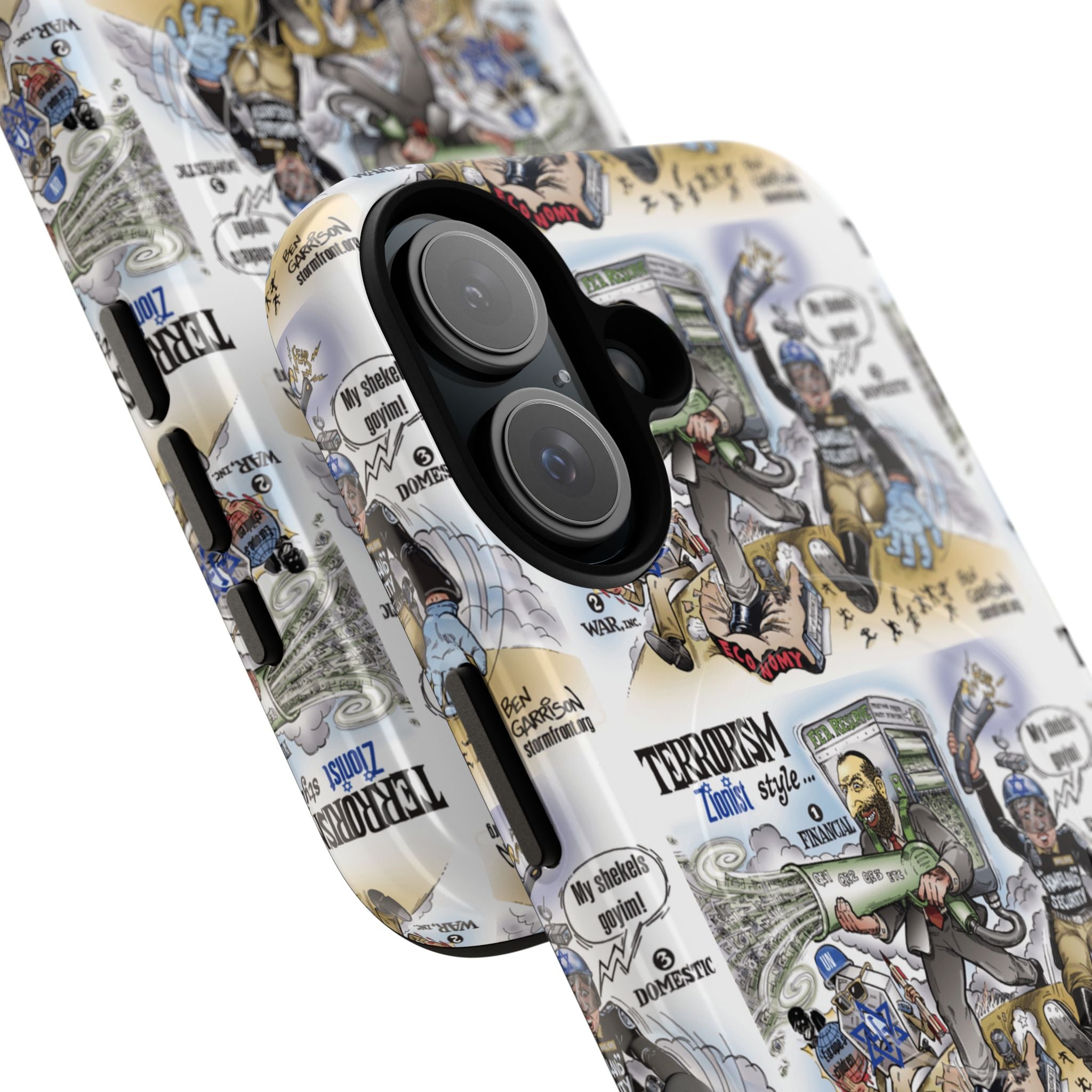 MagSafe Tough Case — Activist Art Collage | 2-Layer Shock Protection for iPhone (Glossy/Matte)