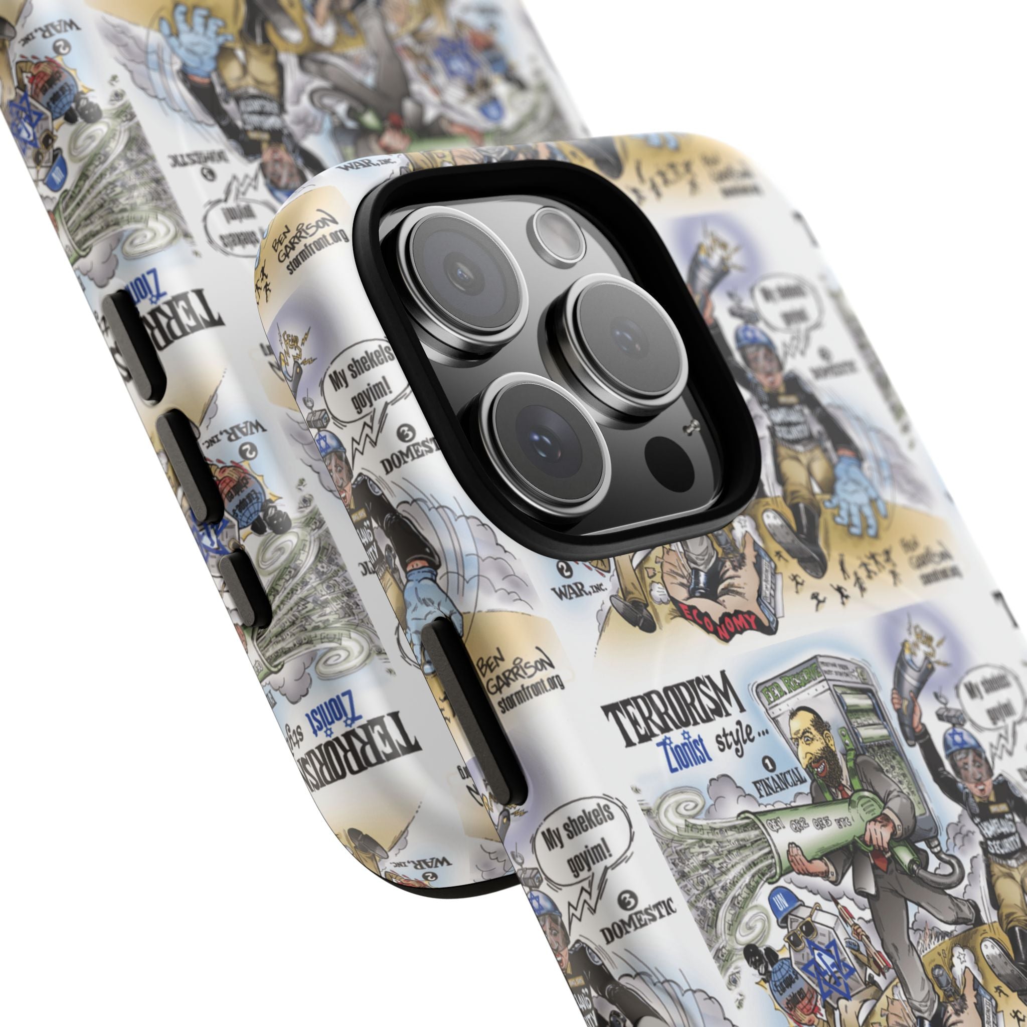 MagSafe Tough Case — Activist Art Collage | 2-Layer Shock Protection for iPhone (Glossy/Matte)