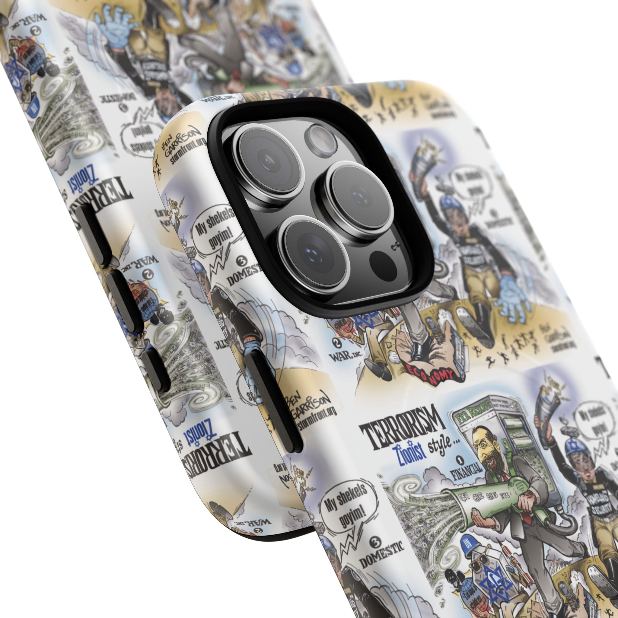 MagSafe Tough Case — Activist Art Collage | 2-Layer Shock Protection for iPhone (Glossy/Matte)