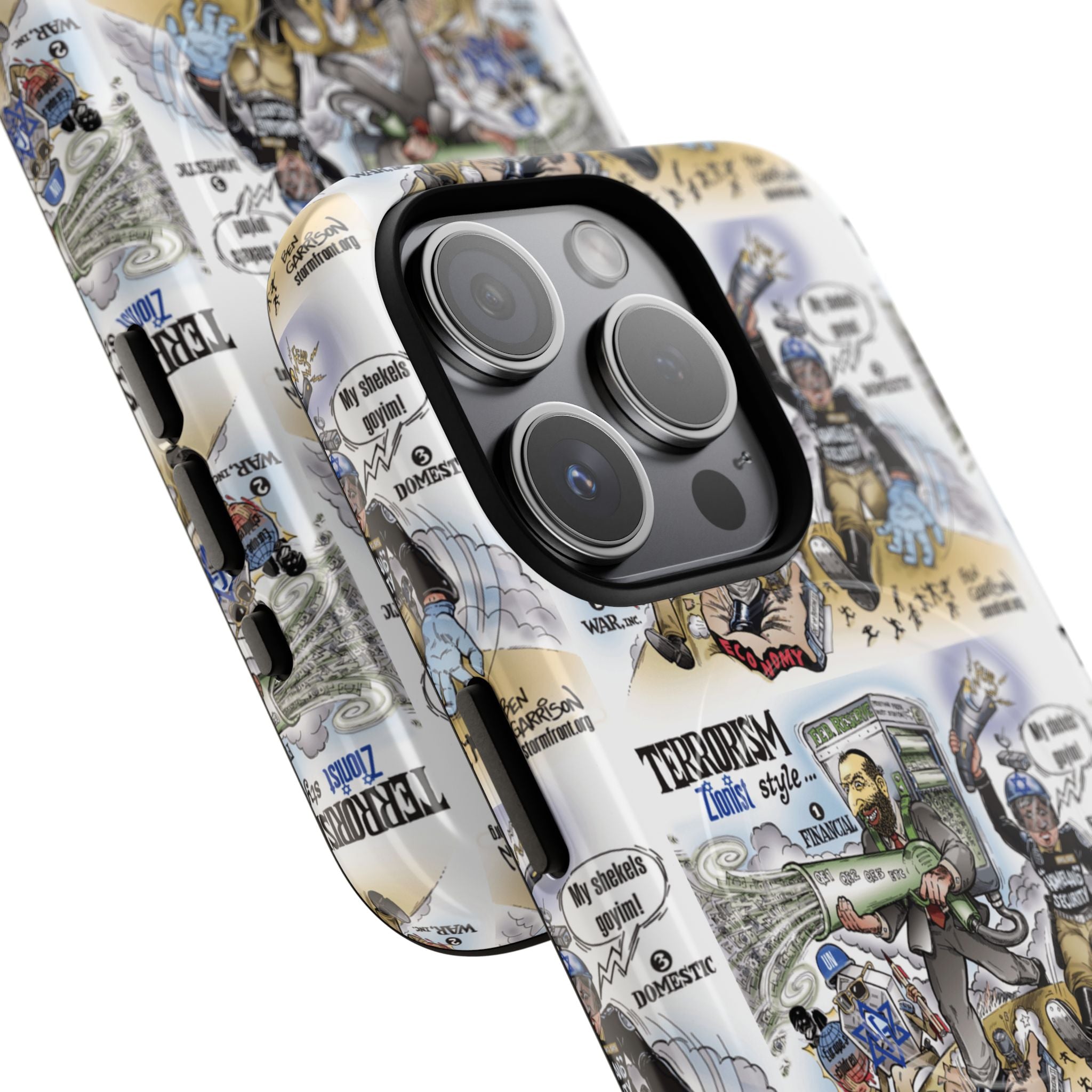 MagSafe Tough Case — Activist Art Collage | 2-Layer Shock Protection for iPhone (Glossy/Matte)