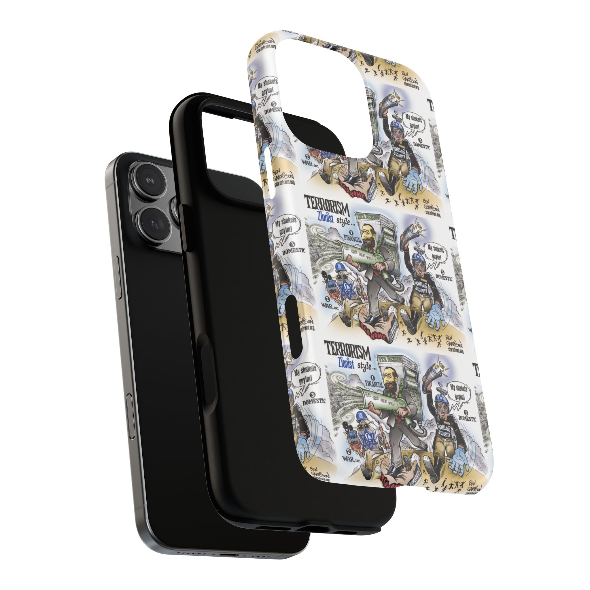 MagSafe Tough Case — Activist Art Collage | 2-Layer Shock Protection for iPhone (Glossy/Matte)