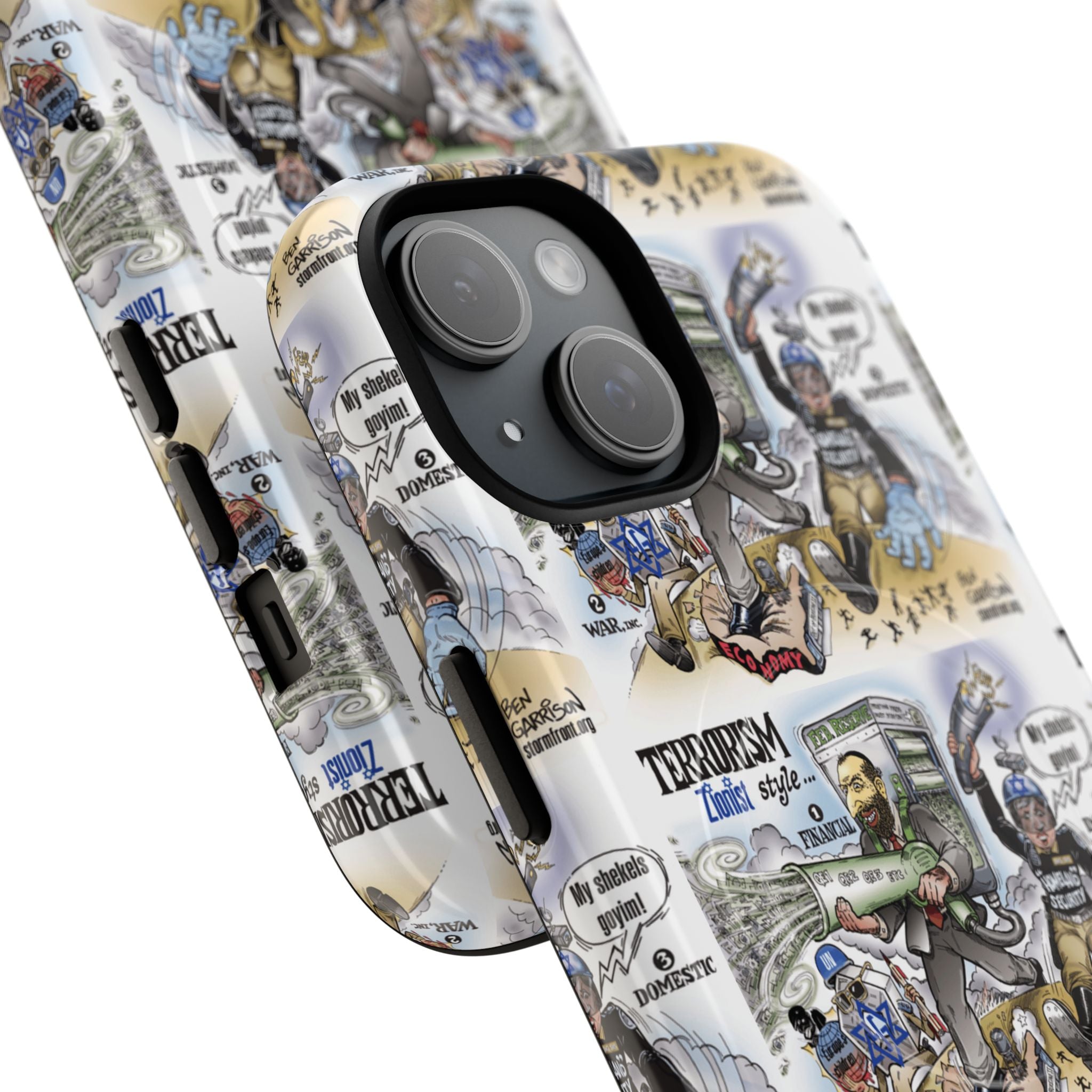 MagSafe Tough Case — Activist Art Collage | 2-Layer Shock Protection for iPhone (Glossy/Matte)