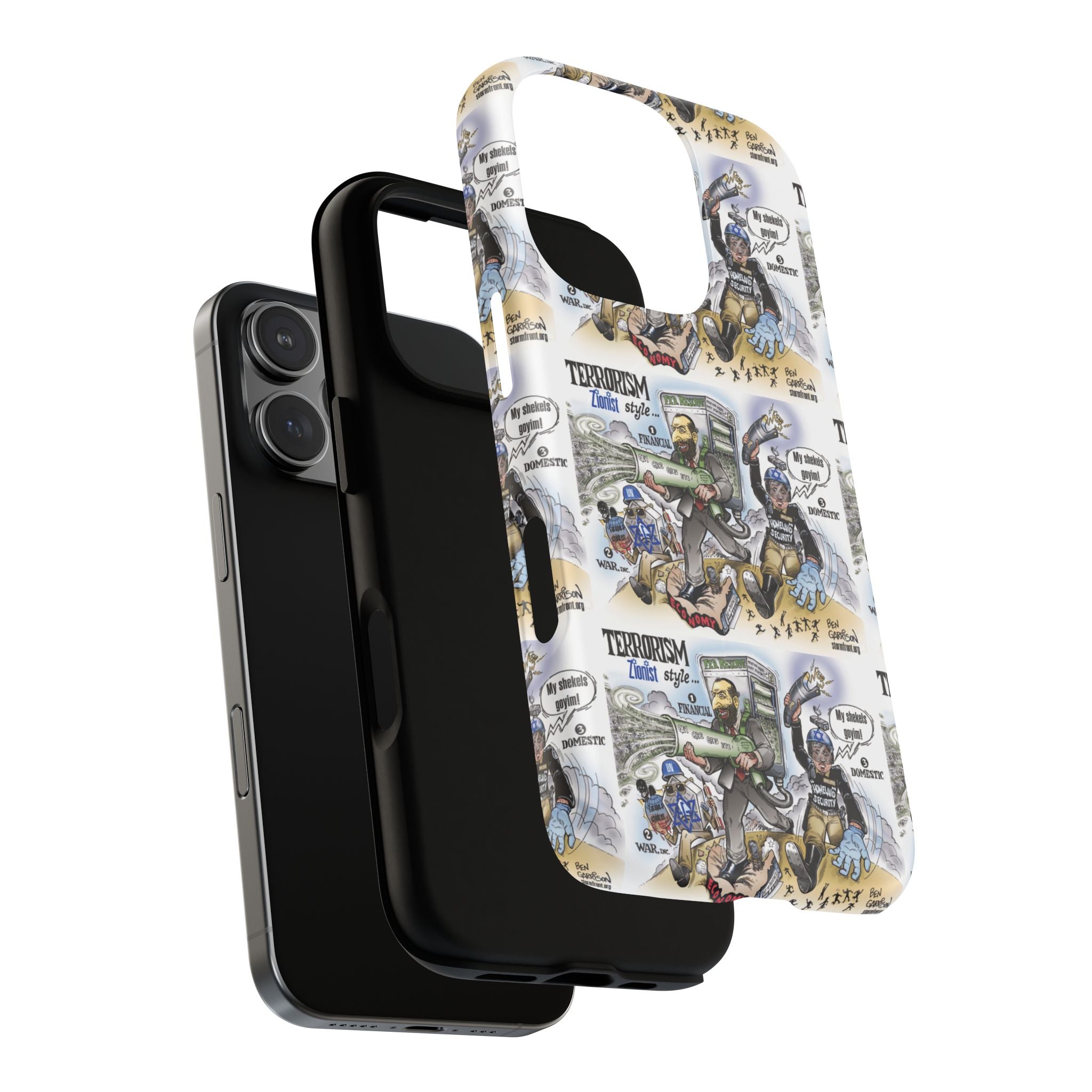 MagSafe Tough Case — Activist Art Collage | 2-Layer Shock Protection for iPhone (Glossy/Matte)