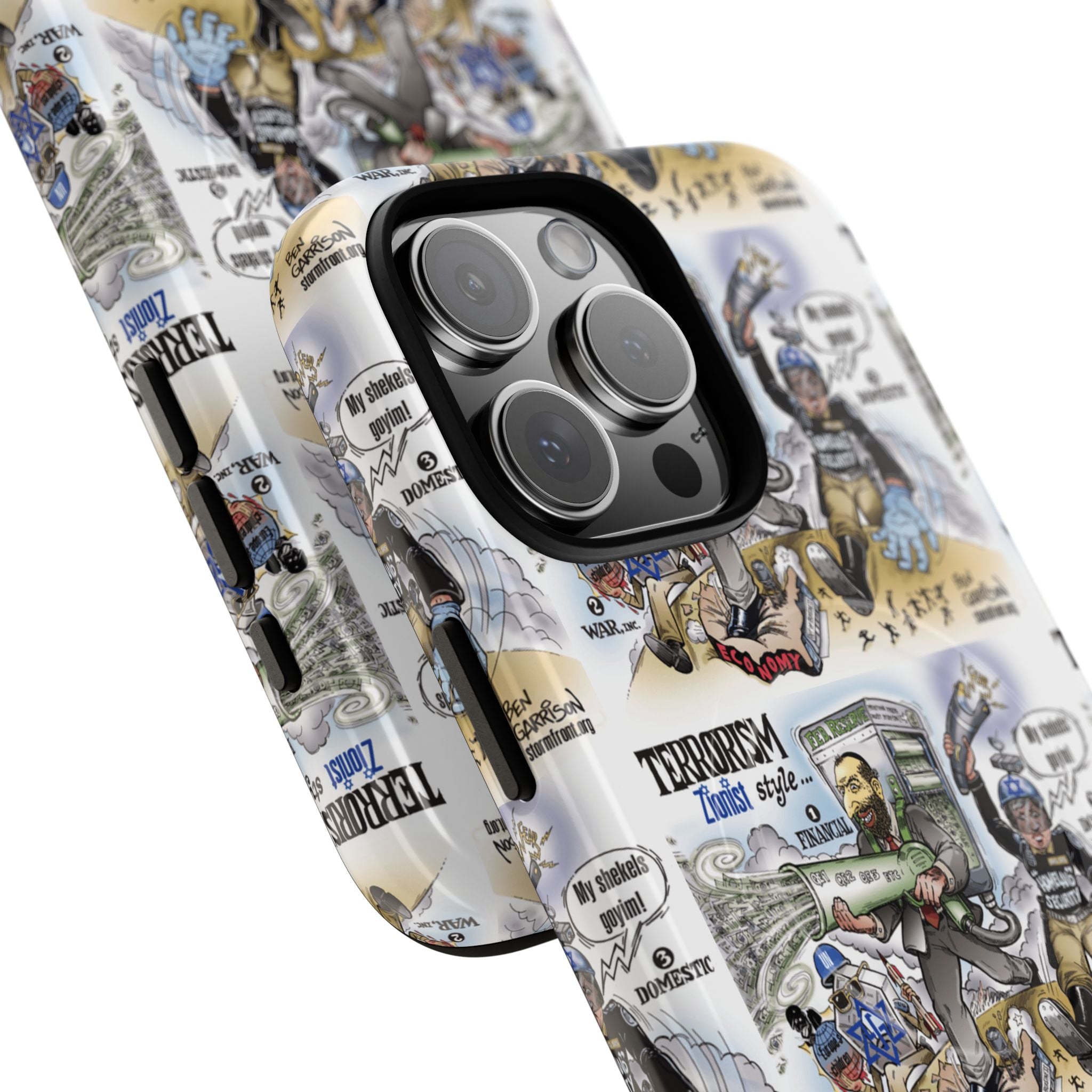 MagSafe Tough Case — Activist Art Collage | 2-Layer Shock Protection for iPhone (Glossy/Matte)