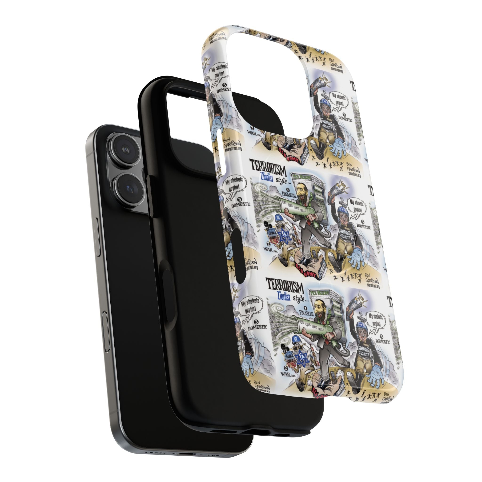 MagSafe Tough Case — Activist Art Collage | 2-Layer Shock Protection for iPhone (Glossy/Matte)