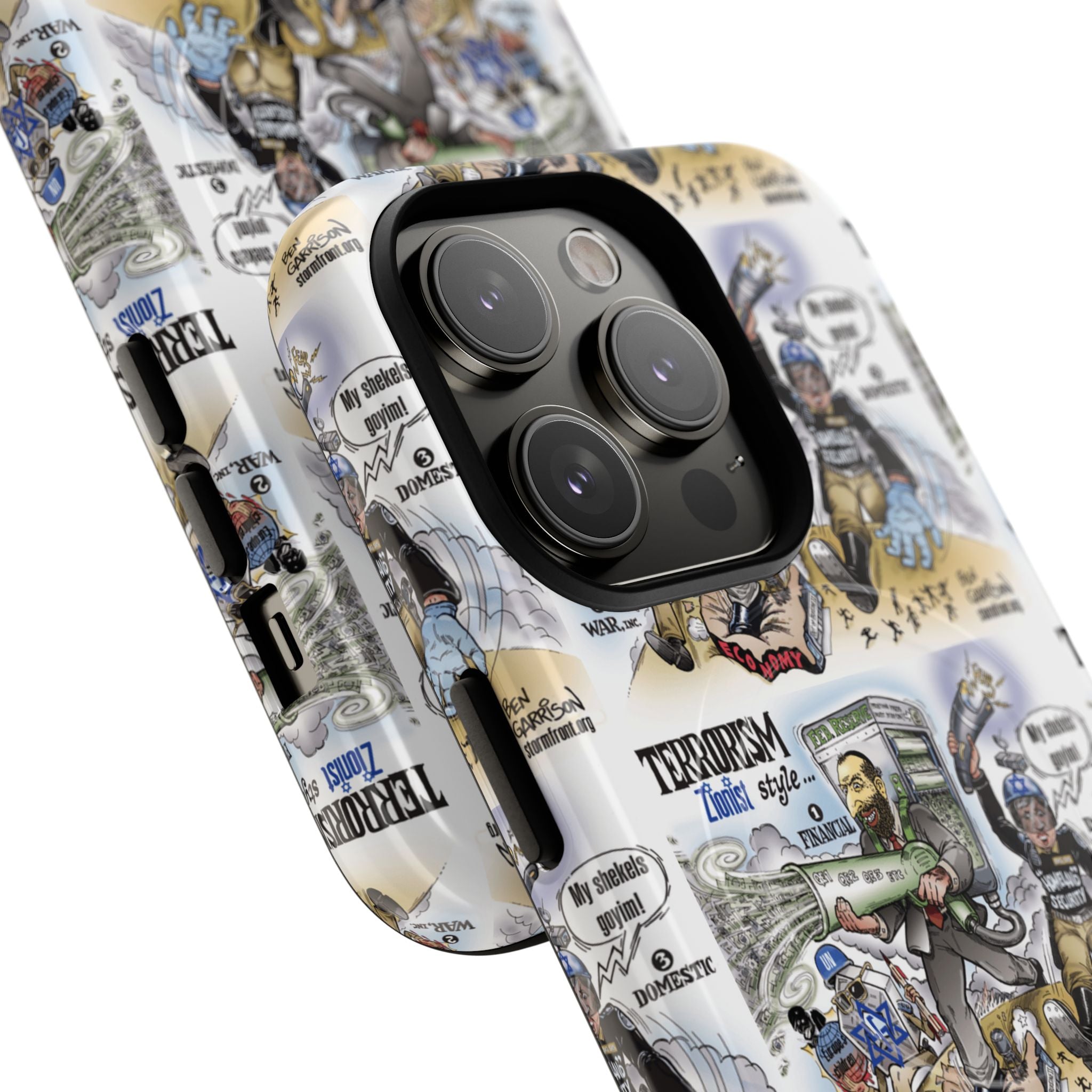 MagSafe Tough Case — Activist Art Collage | 2-Layer Shock Protection for iPhone (Glossy/Matte)