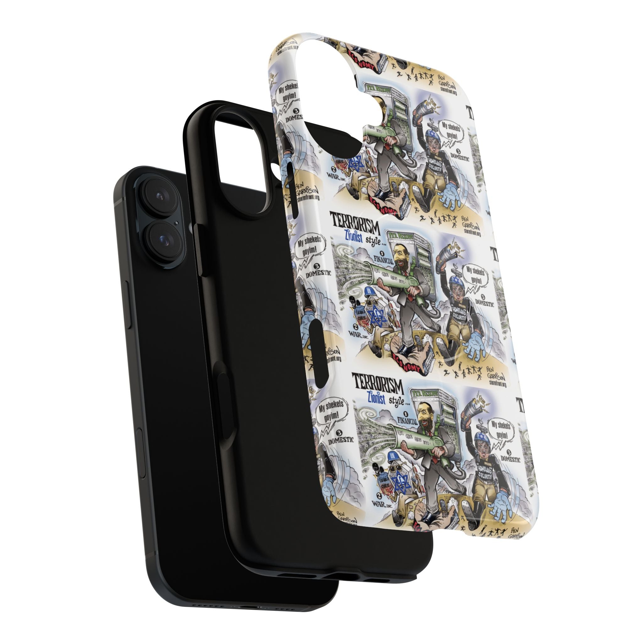 MagSafe Tough Case — Activist Art Collage | 2-Layer Shock Protection for iPhone (Glossy/Matte)