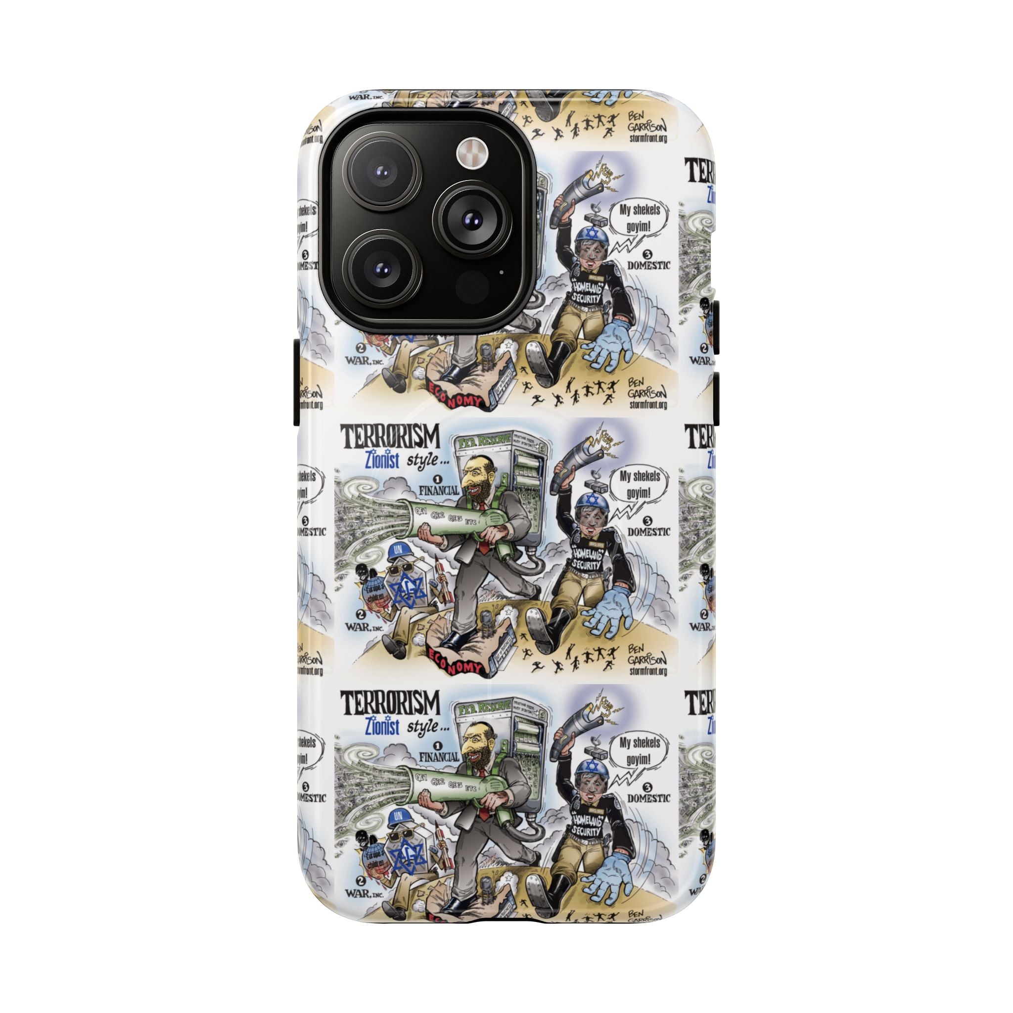MagSafe Tough Case — Activist Art Collage | 2-Layer Shock Protection for iPhone (Glossy/Matte)