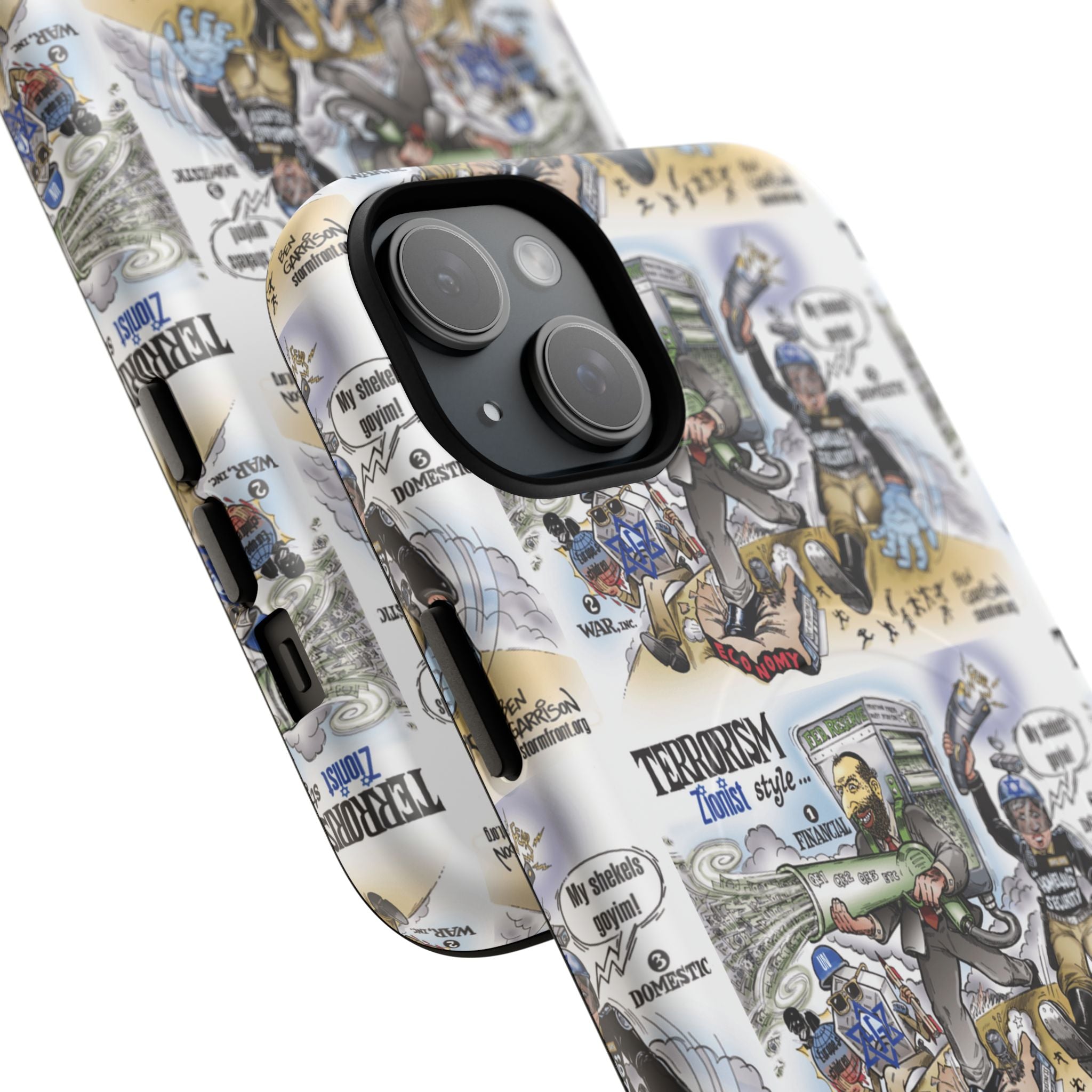 MagSafe Tough Case — Activist Art Collage | 2-Layer Shock Protection for iPhone (Glossy/Matte)