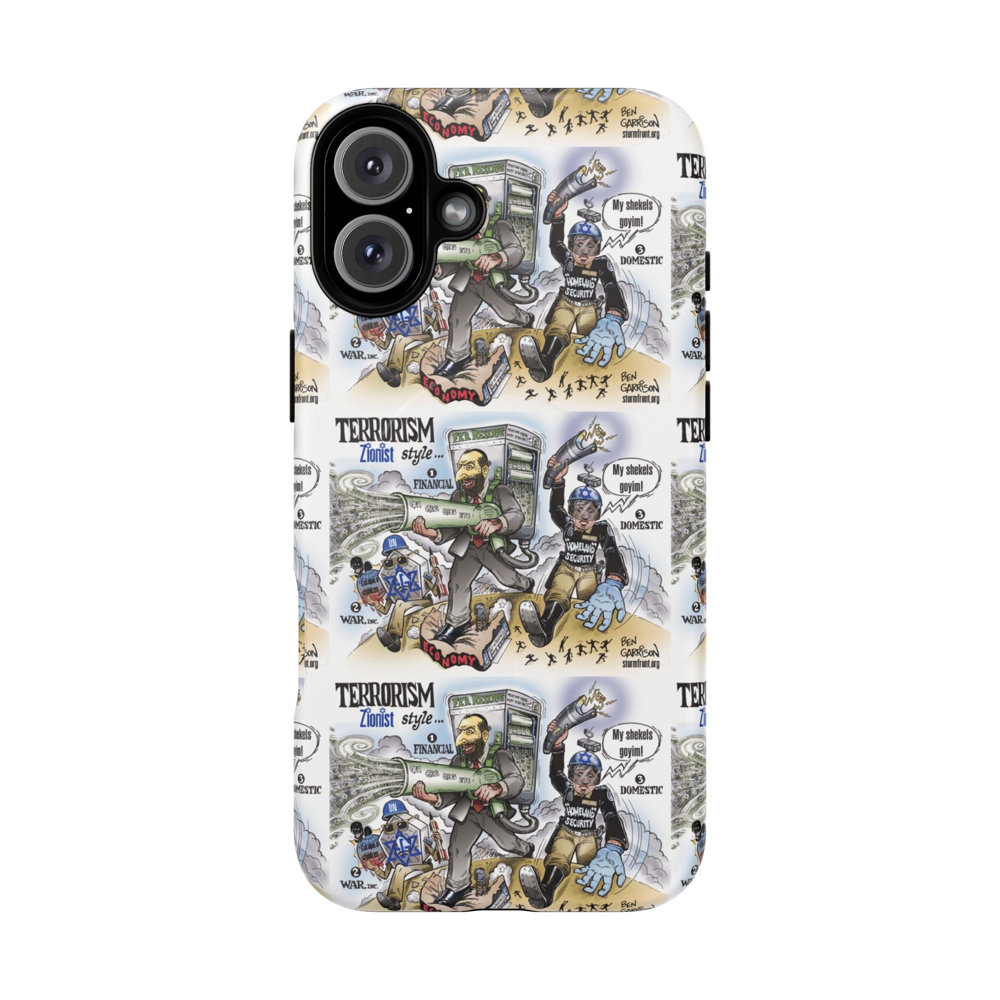 MagSafe Tough Case — Activist Art Collage | 2-Layer Shock Protection for iPhone (Glossy/Matte)