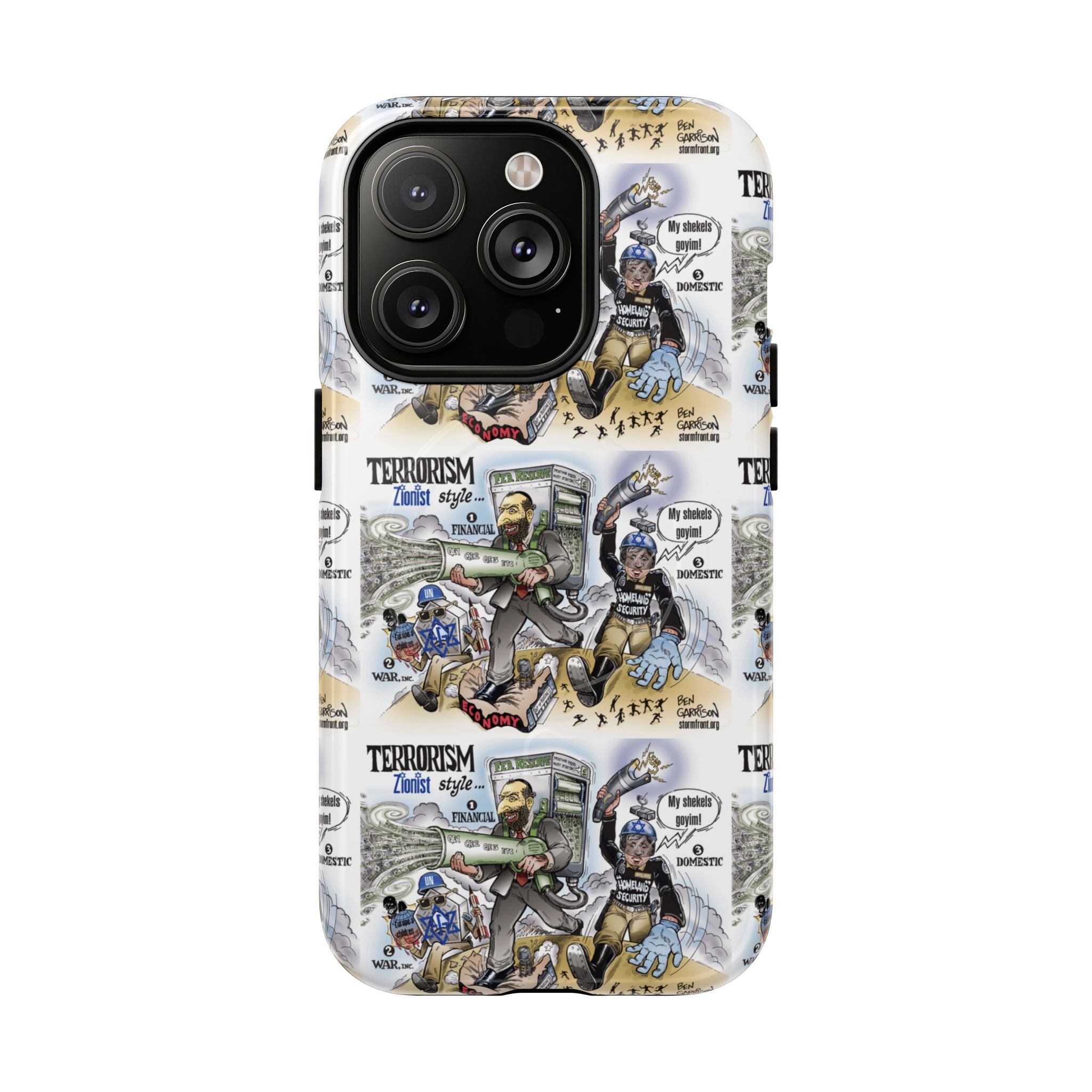 MagSafe Tough Case — Activist Art Collage | 2-Layer Shock Protection for iPhone (Glossy/Matte)
