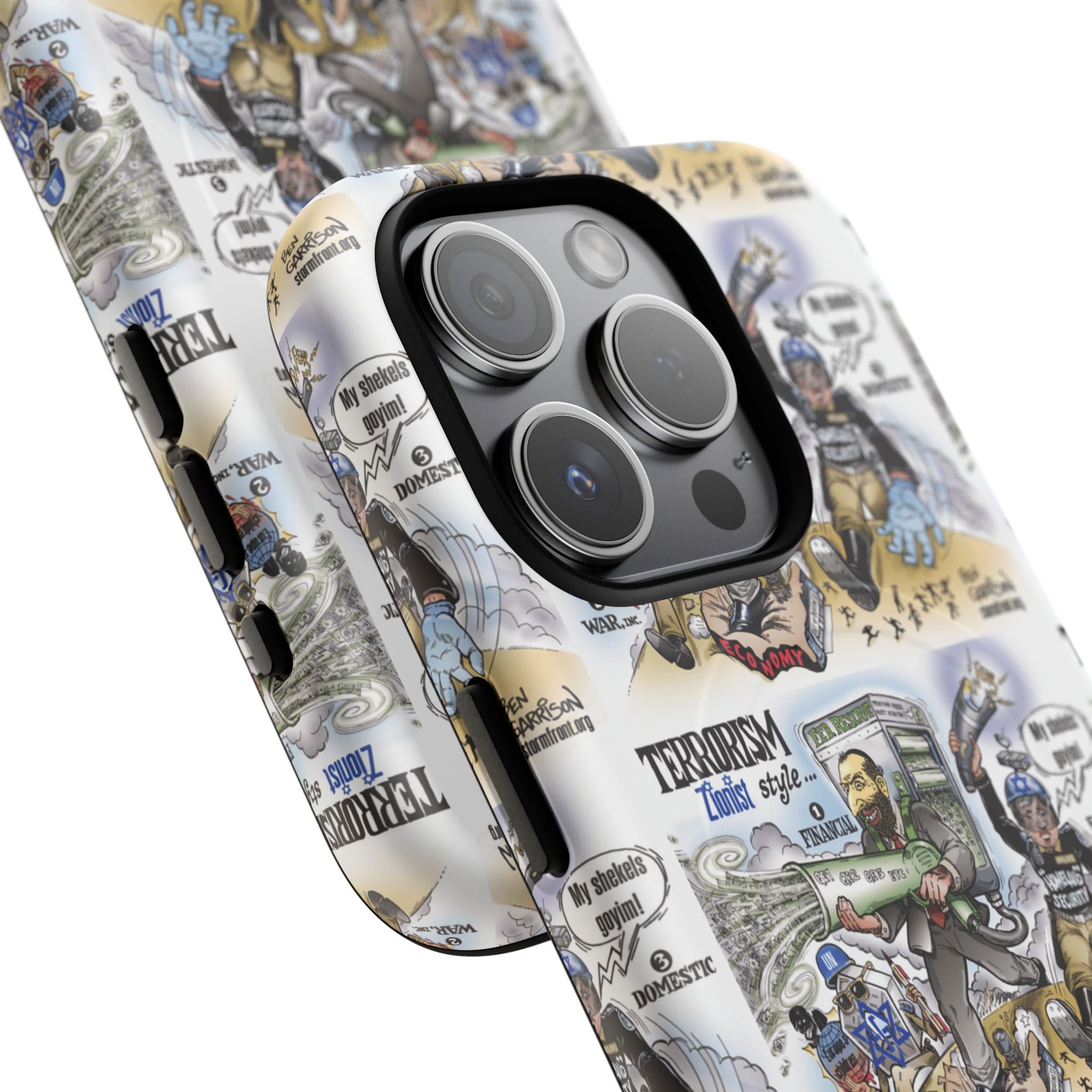 MagSafe Tough Case — Activist Art Collage | 2-Layer Shock Protection for iPhone (Glossy/Matte)