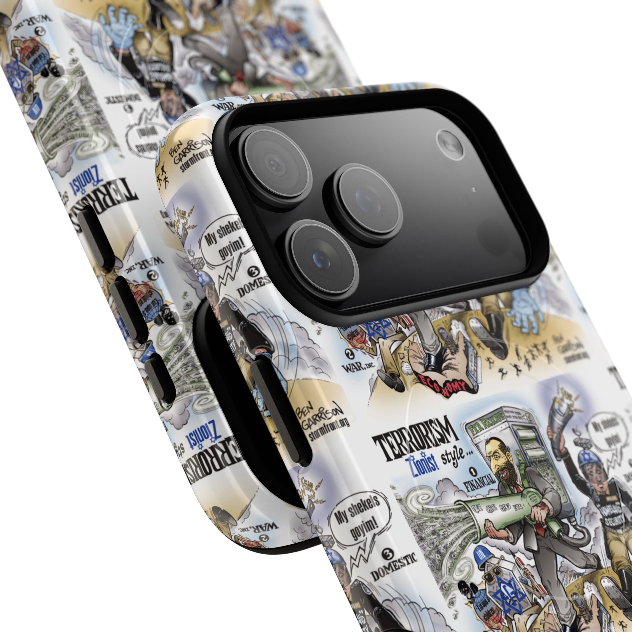 MagSafe Tough Case — Activist Art Collage | 2-Layer Shock Protection for iPhone (Glossy/Matte)