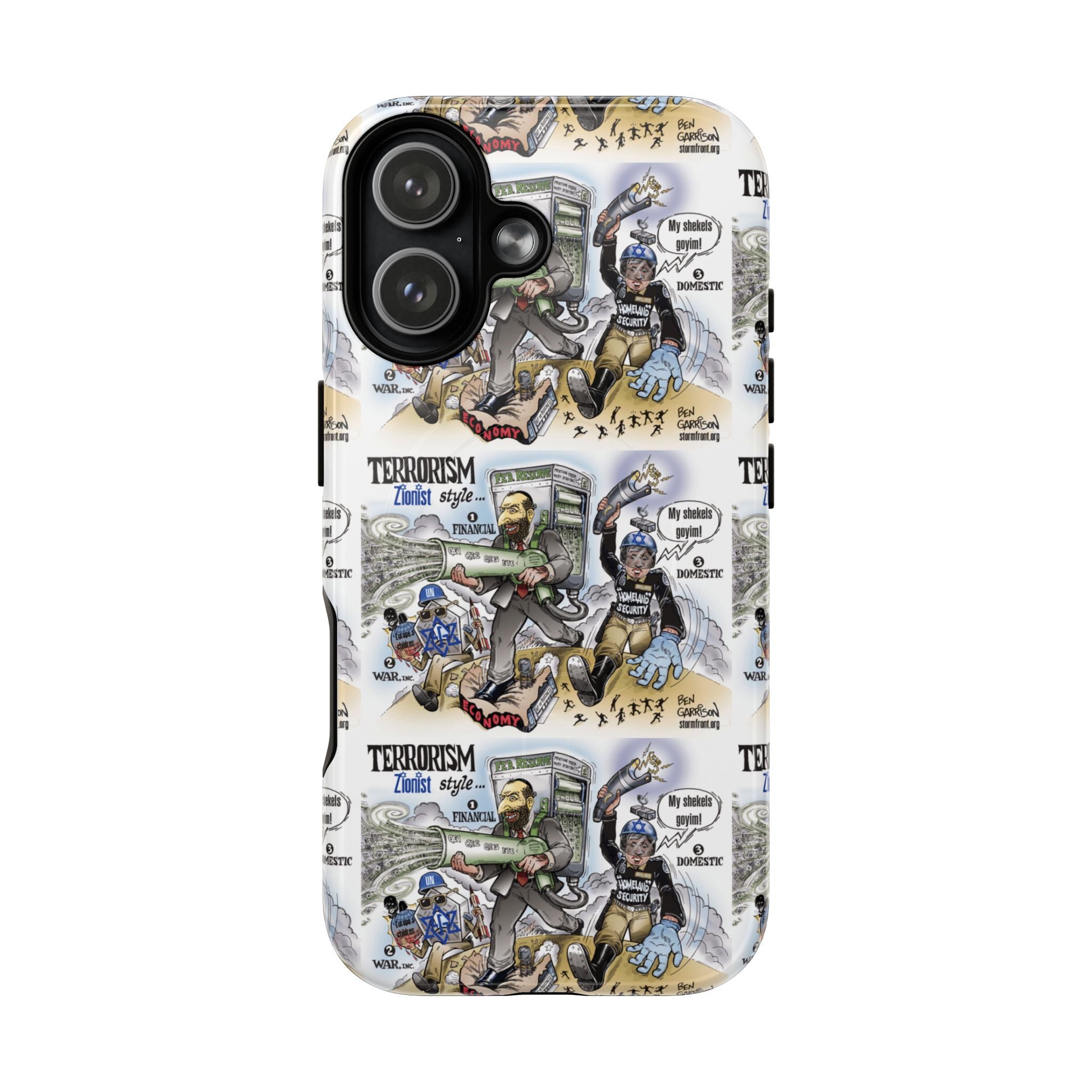 MagSafe Tough Case — Activist Art Collage | 2-Layer Shock Protection for iPhone (Glossy/Matte)
