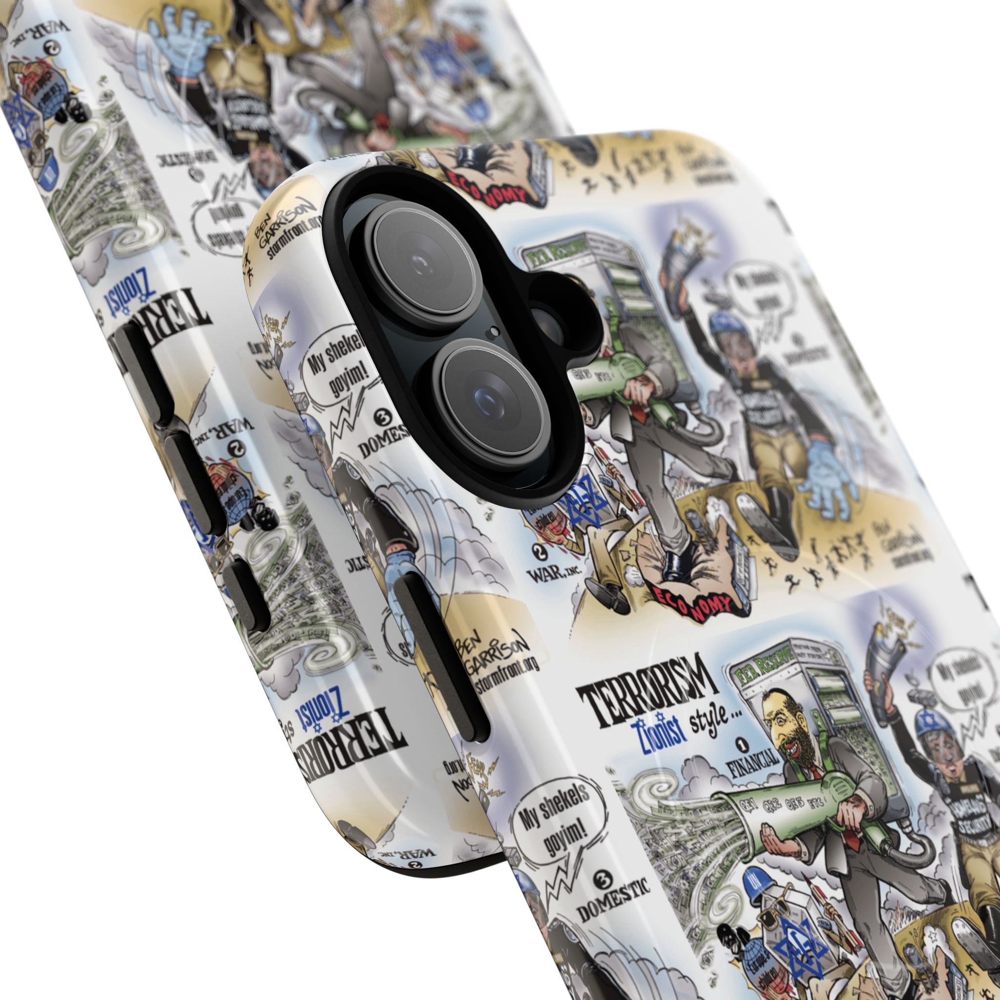 MagSafe Tough Case — Activist Art Collage | 2-Layer Shock Protection for iPhone (Glossy/Matte)