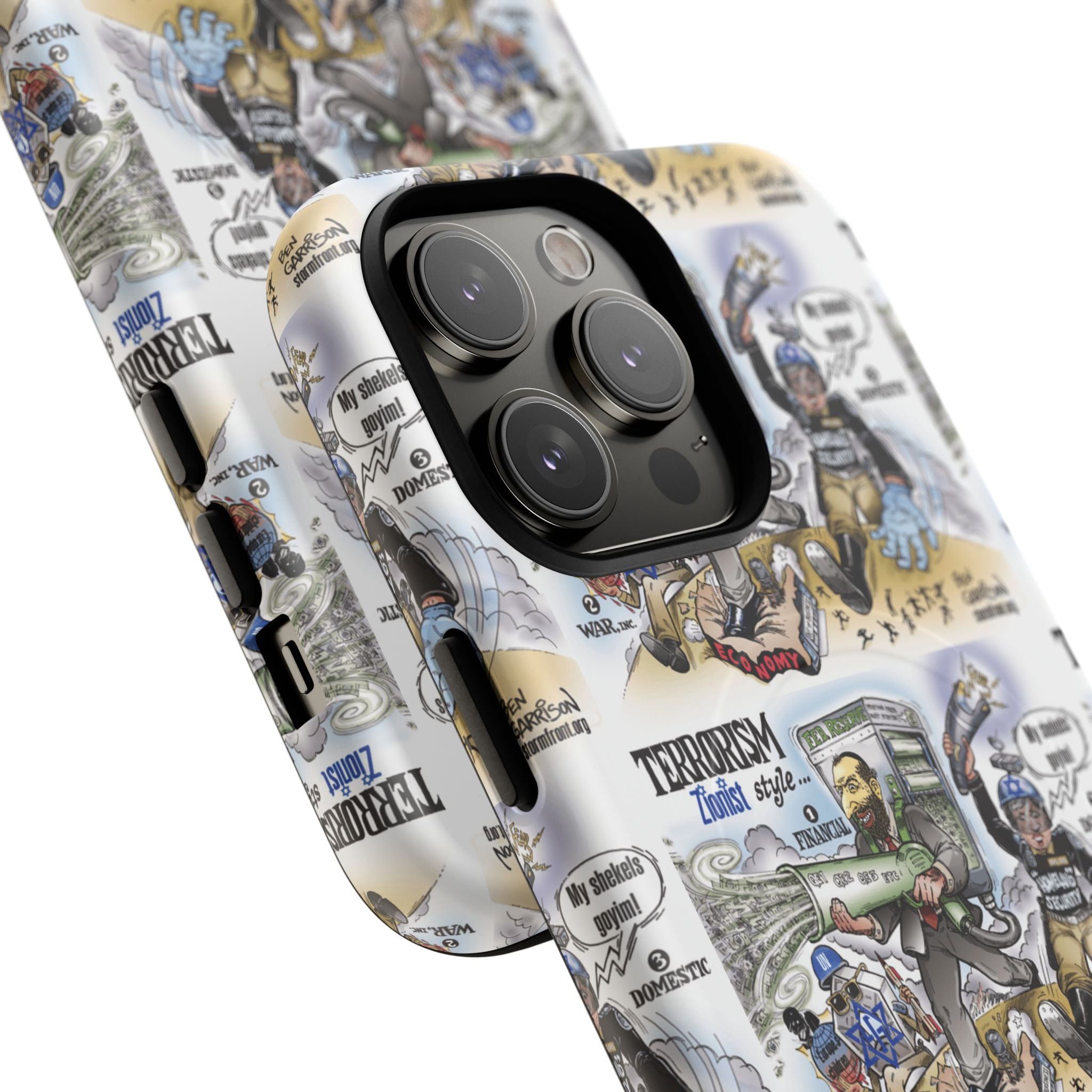 MagSafe Tough Case — Activist Art Collage | 2-Layer Shock Protection for iPhone (Glossy/Matte)