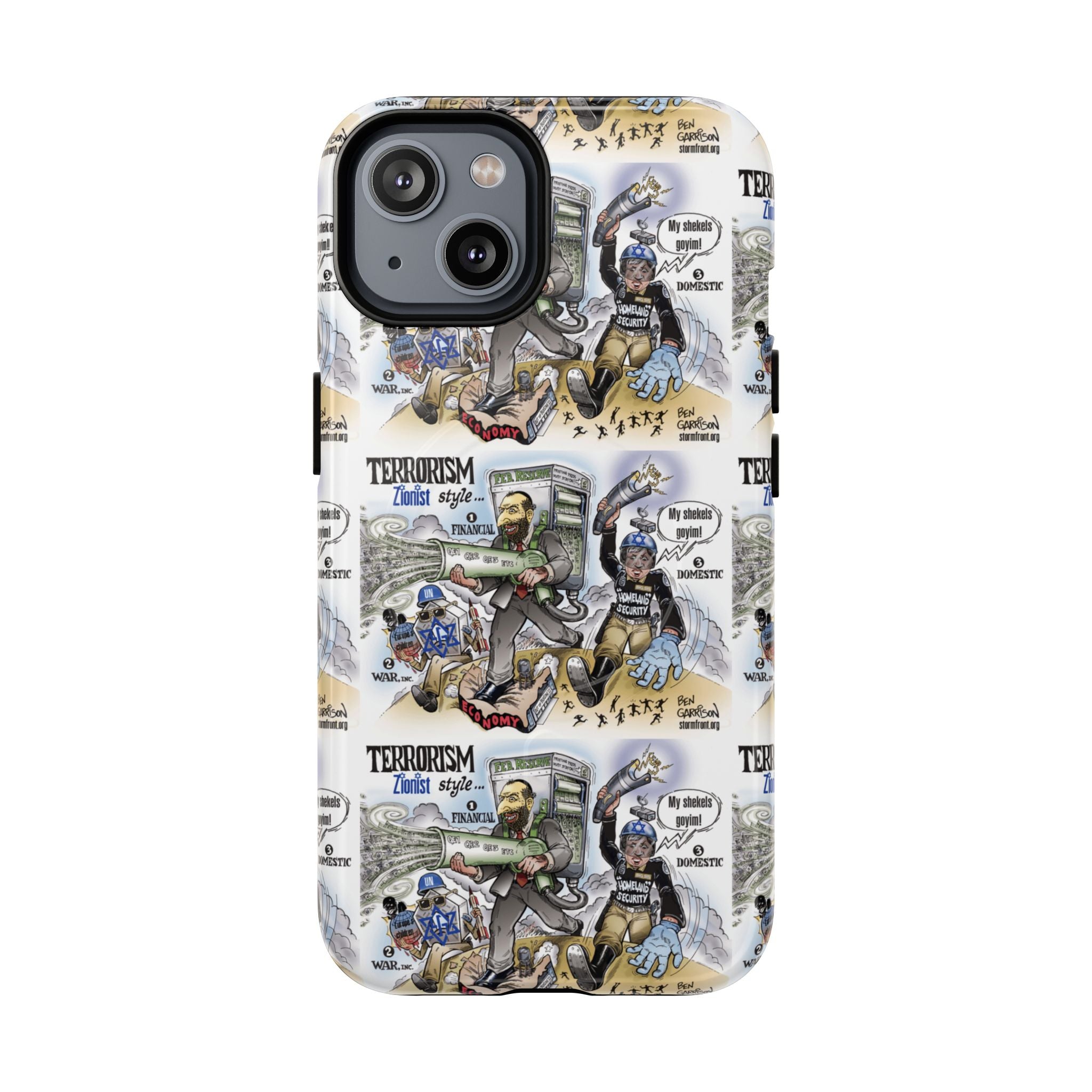 MagSafe Tough Case — Activist Art Collage | 2-Layer Shock Protection for iPhone (Glossy/Matte)