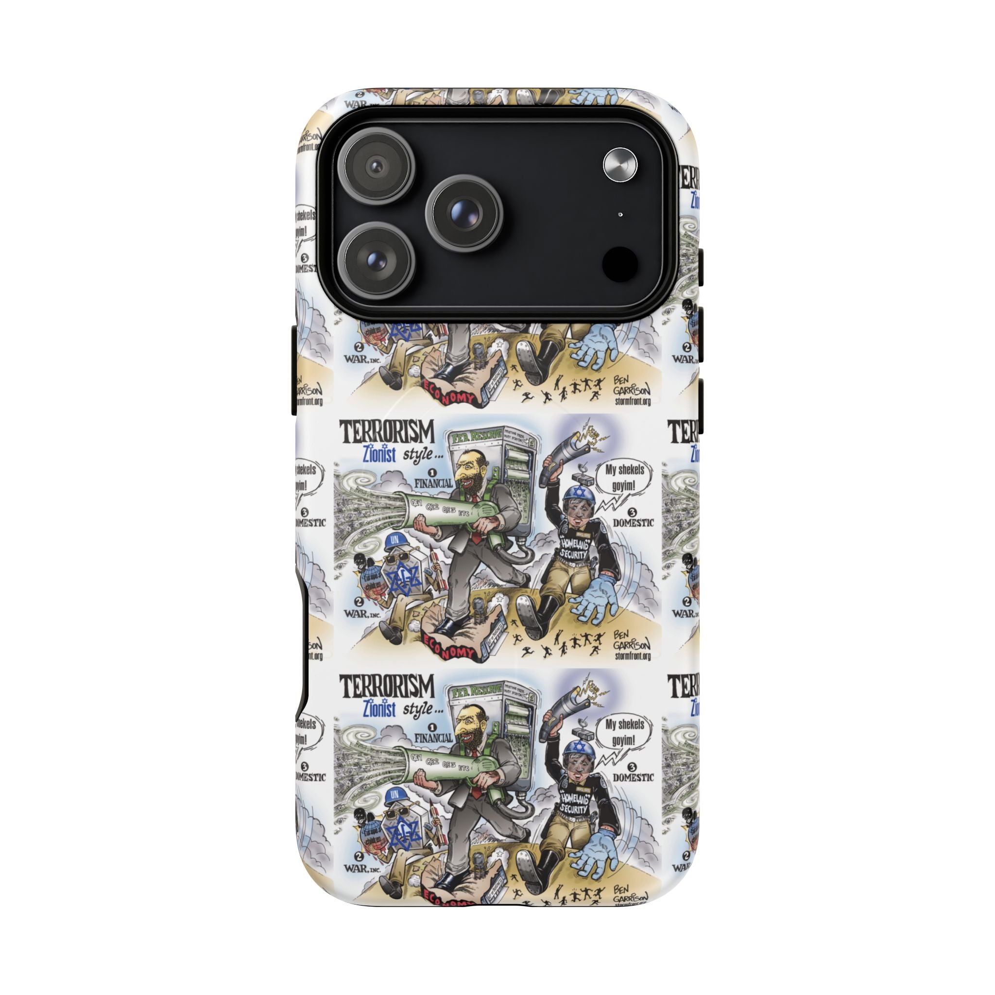 MagSafe Tough Case — Activist Art Collage | 2-Layer Shock Protection for iPhone (Glossy/Matte)