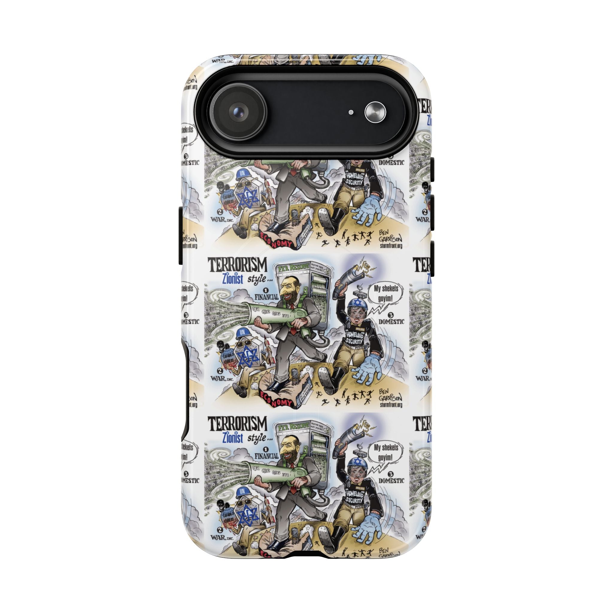 MagSafe Tough Case — Activist Art Collage | 2-Layer Shock Protection for iPhone (Glossy/Matte)