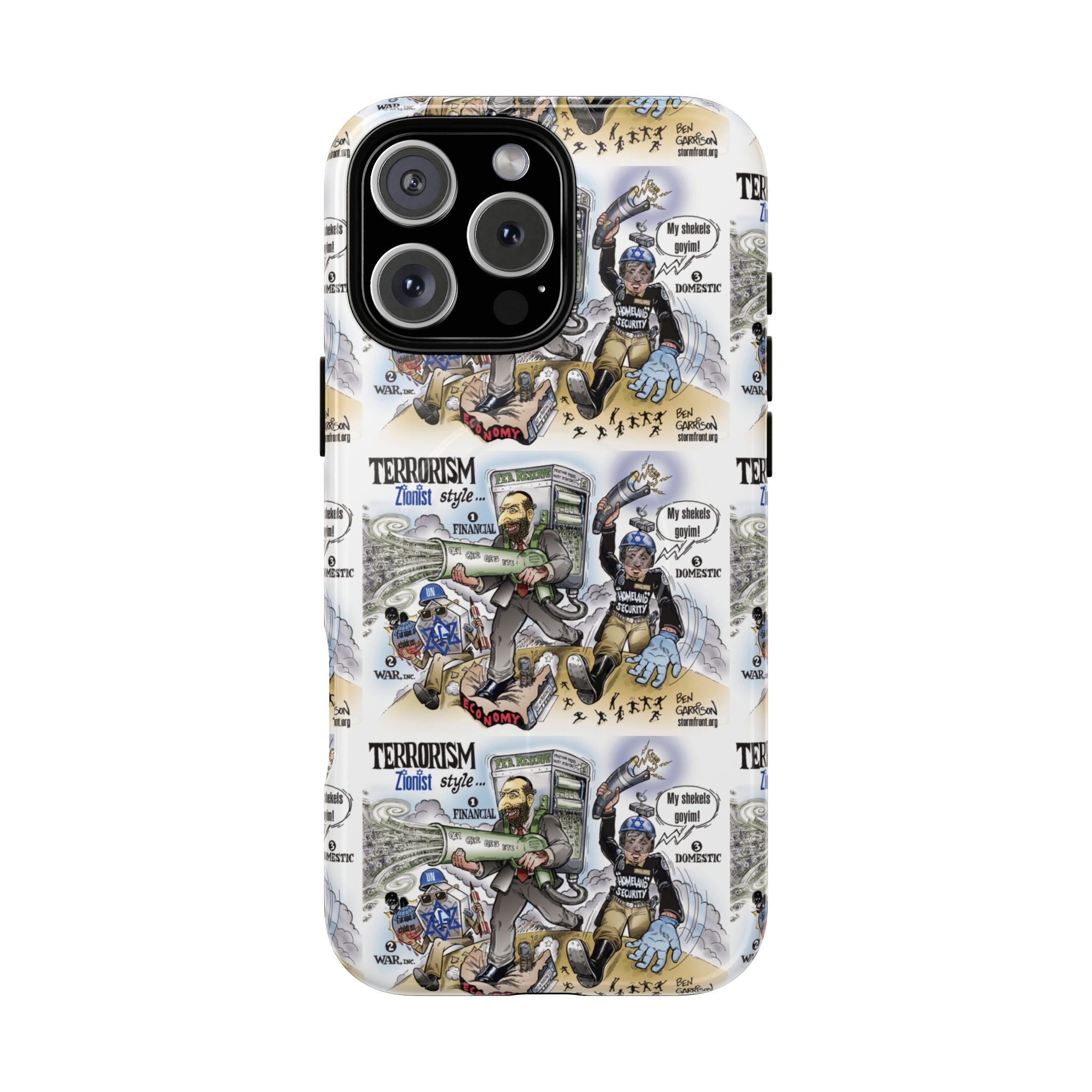 MagSafe Tough Case — Activist Art Collage | 2-Layer Shock Protection for iPhone (Glossy/Matte)