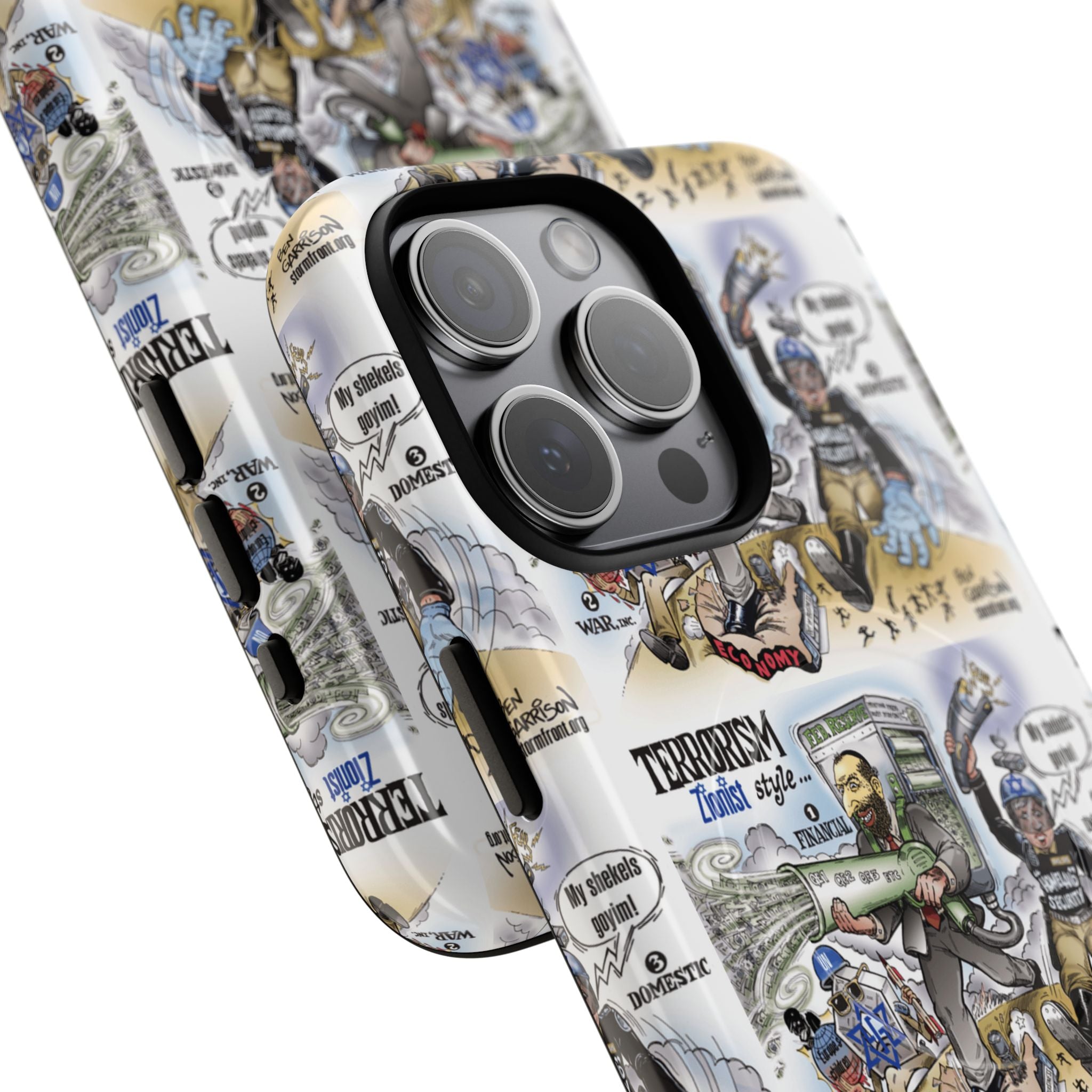 MagSafe Tough Case — Activist Art Collage | 2-Layer Shock Protection for iPhone (Glossy/Matte)