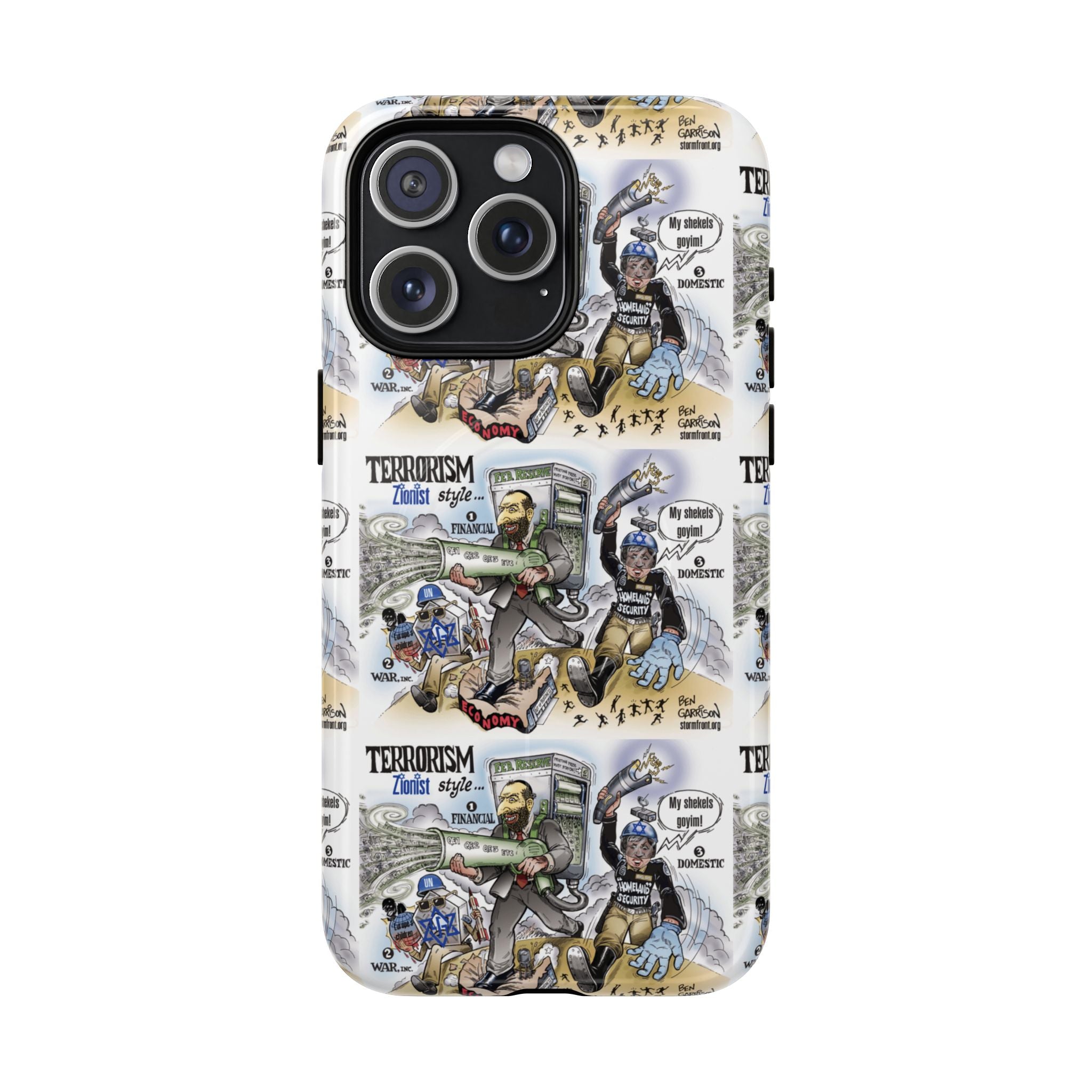 MagSafe Tough Case — Activist Art Collage | 2-Layer Shock Protection for iPhone (Glossy/Matte)