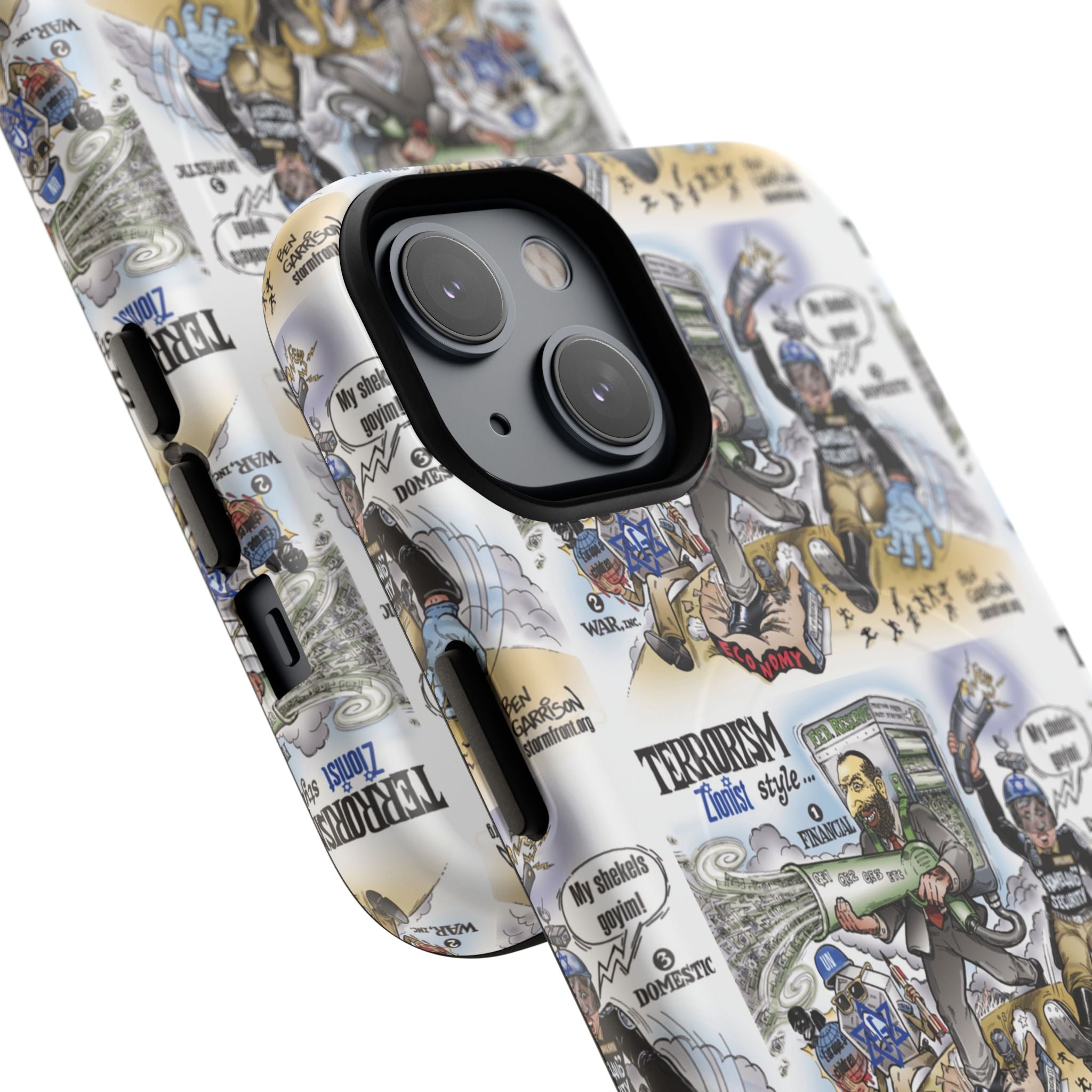 MagSafe Tough Case — Activist Art Collage | 2-Layer Shock Protection for iPhone (Glossy/Matte)