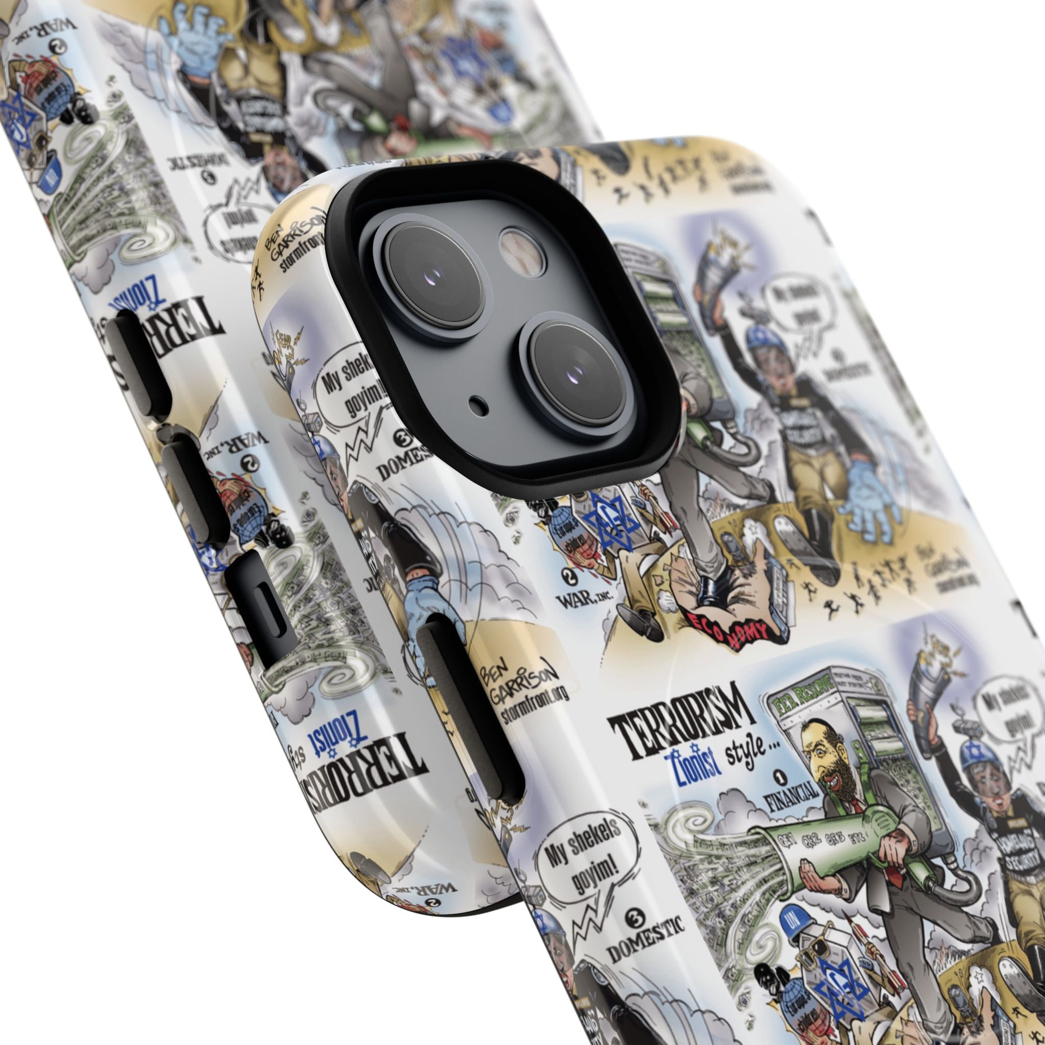MagSafe Tough Case — Activist Art Collage | 2-Layer Shock Protection for iPhone (Glossy/Matte)