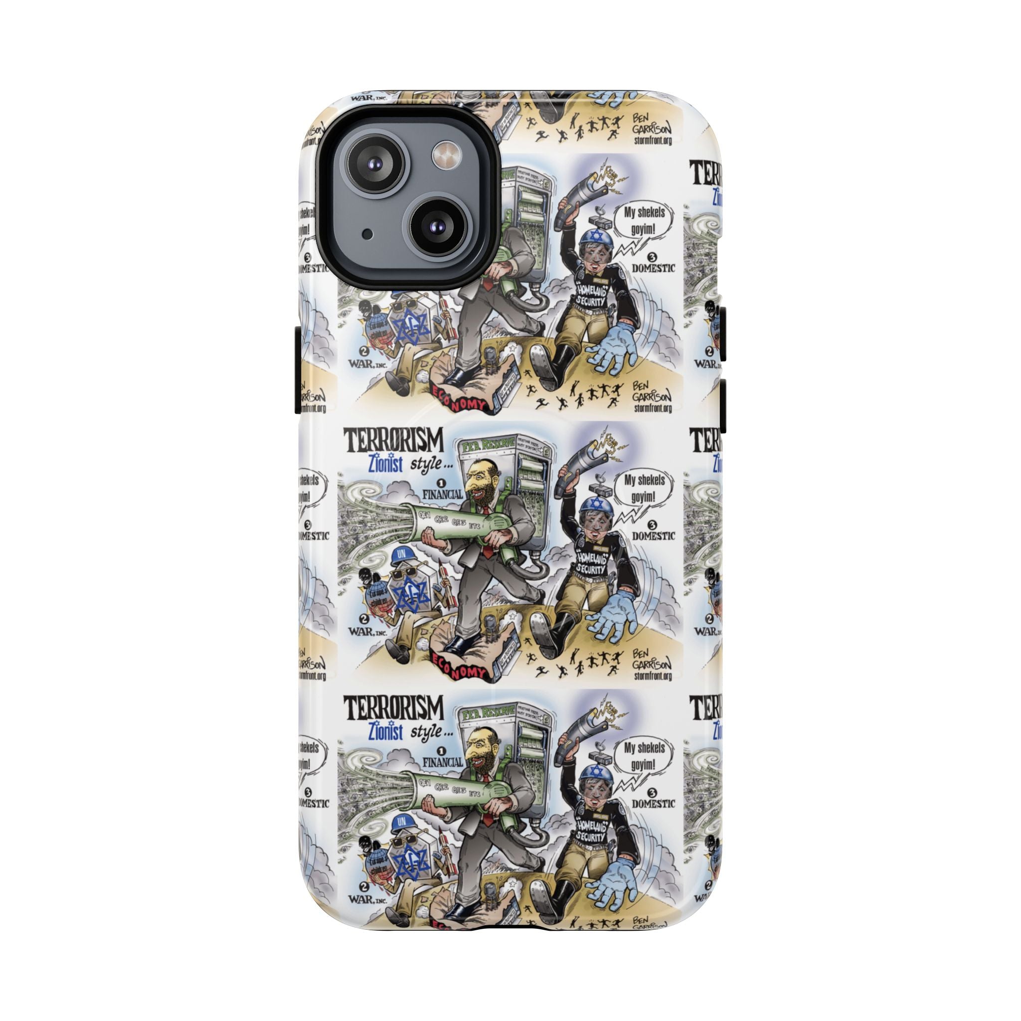 MagSafe Tough Case — Activist Art Collage | 2-Layer Shock Protection for iPhone (Glossy/Matte)