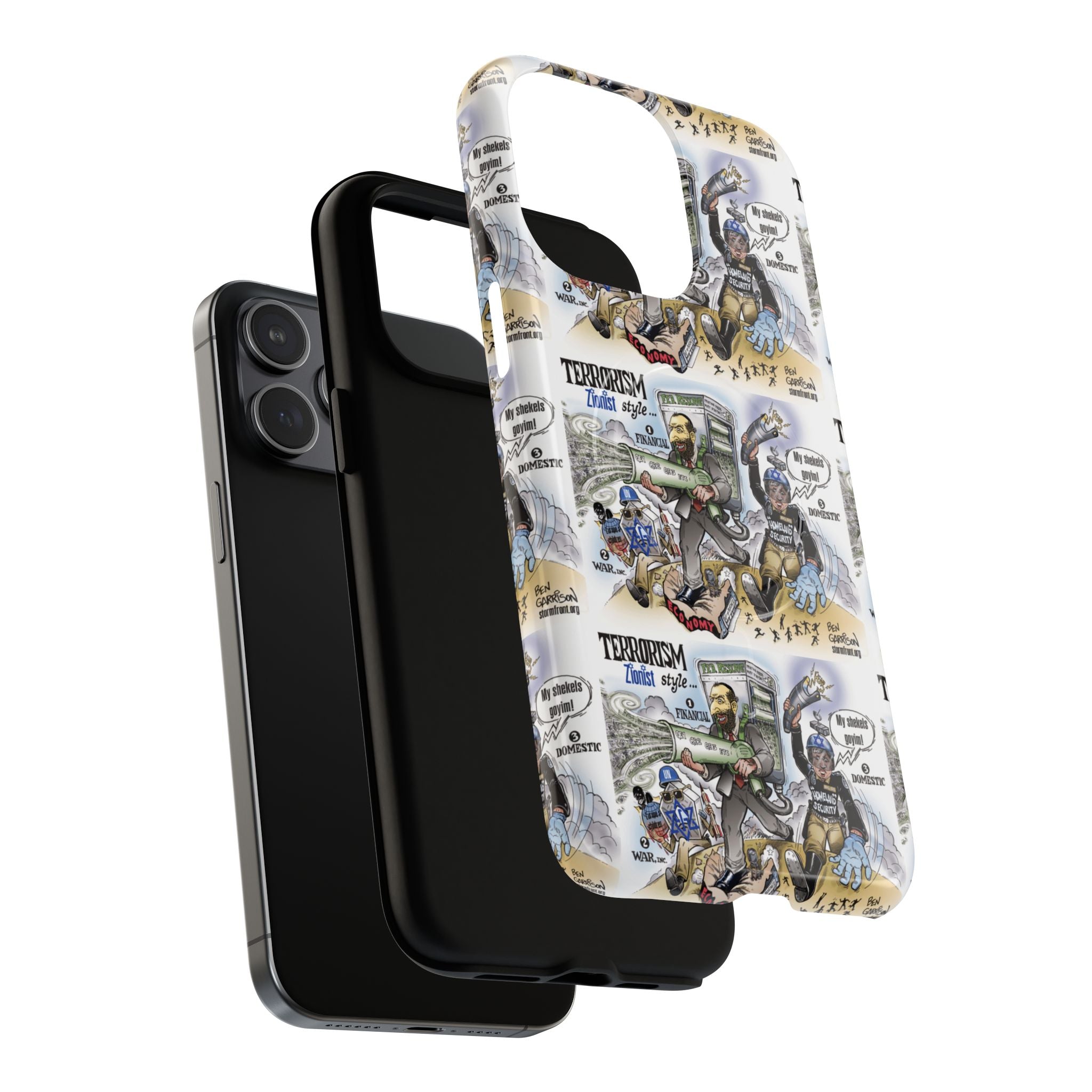 MagSafe Tough Case — Activist Art Collage | 2-Layer Shock Protection for iPhone (Glossy/Matte)