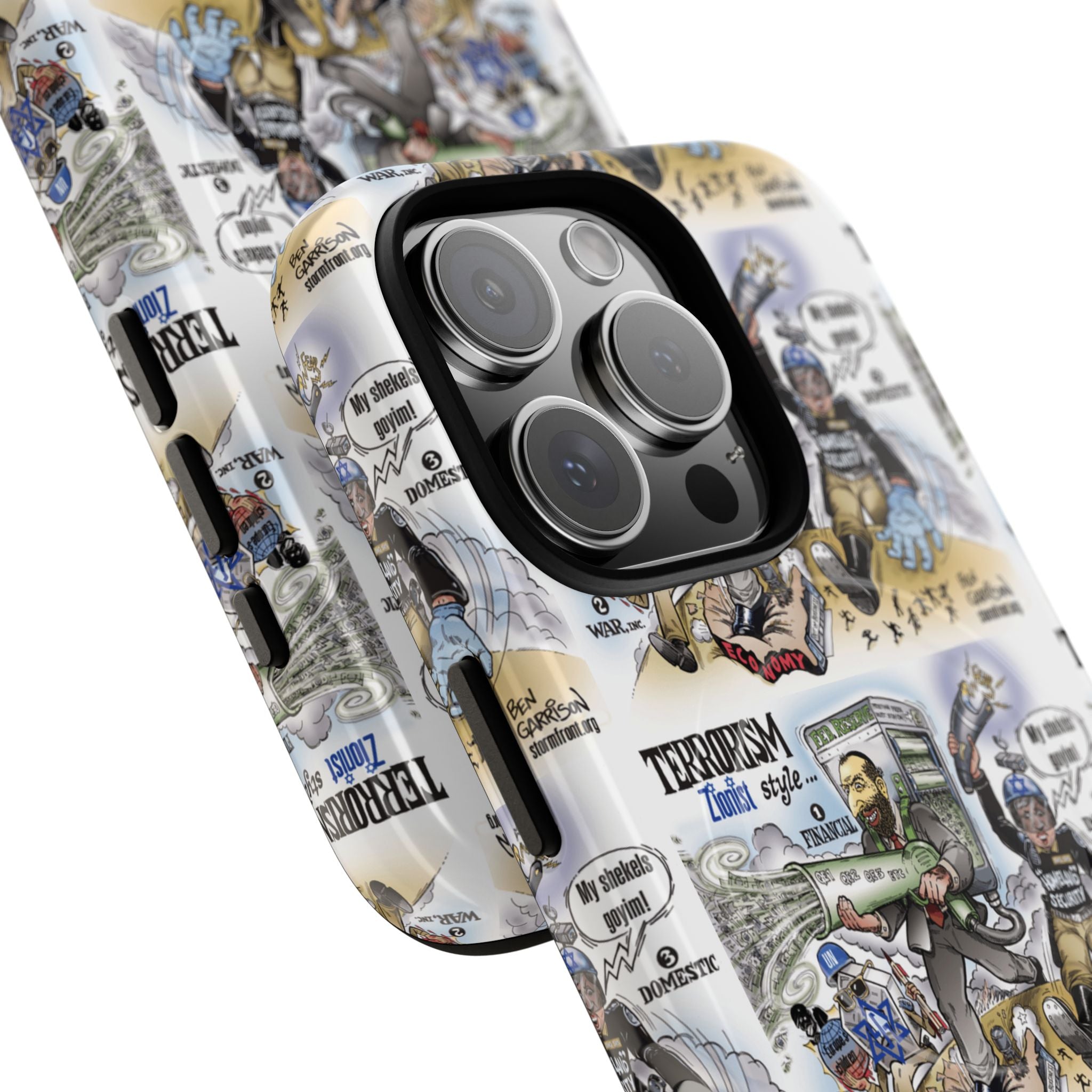 MagSafe Tough Case — Activist Art Collage | 2-Layer Shock Protection for iPhone (Glossy/Matte)