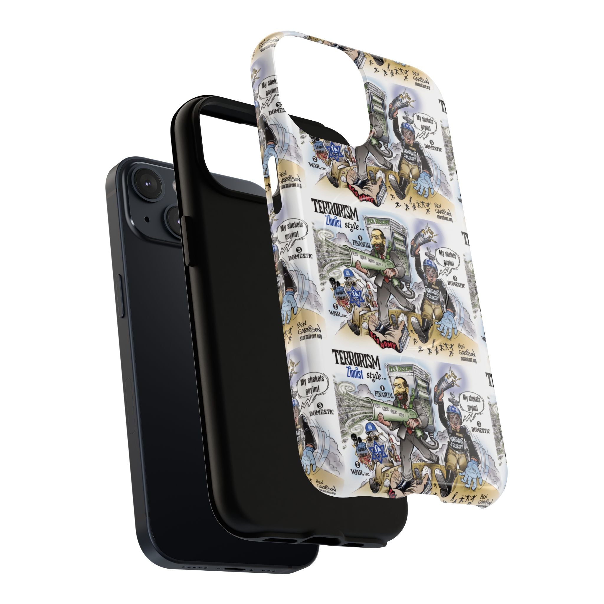 MagSafe Tough Case — Activist Art Collage | 2-Layer Shock Protection for iPhone (Glossy/Matte)