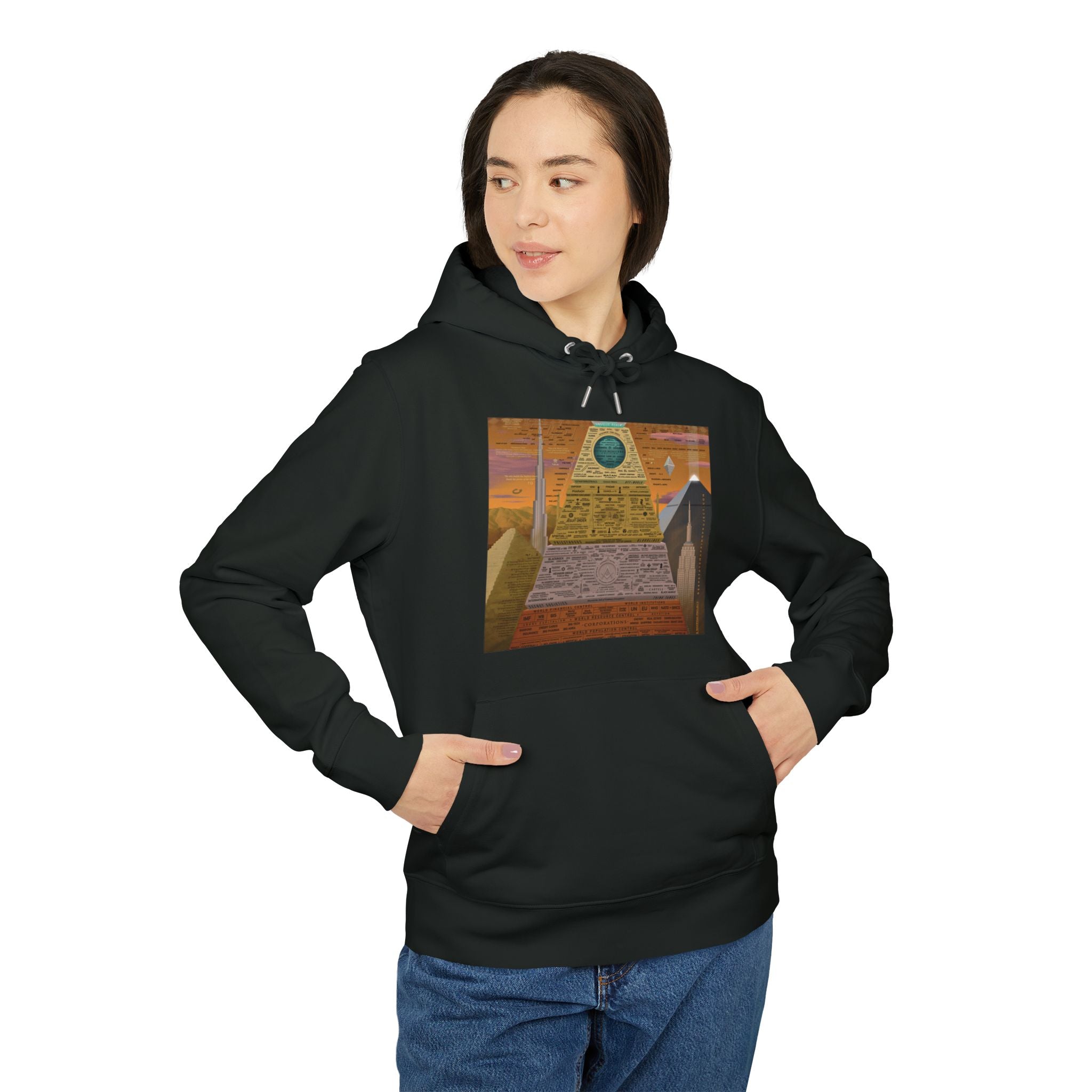 Awakening Pyramid Unisex Hoodie | Brushed Cotton Streetwear